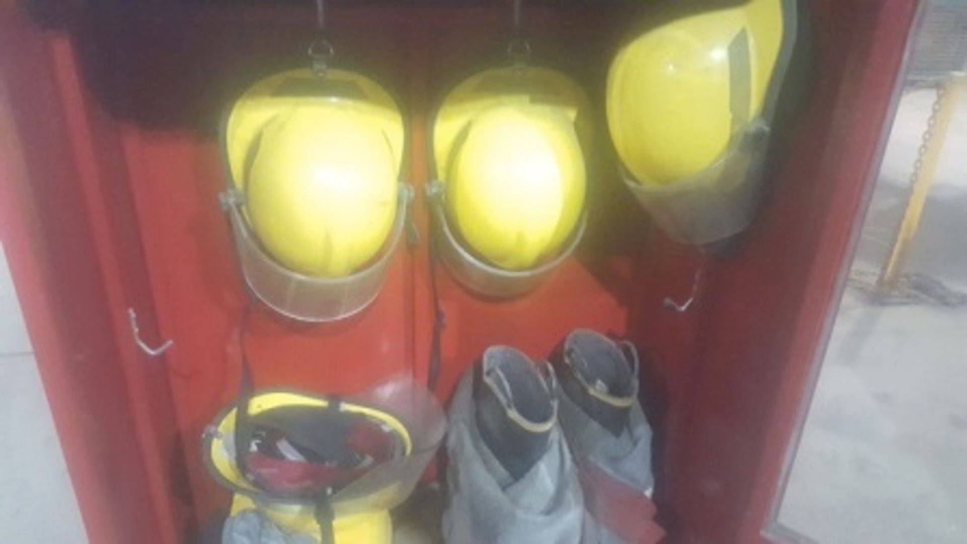 (2) Cabinets with firefighting gear - Image 3 of 12