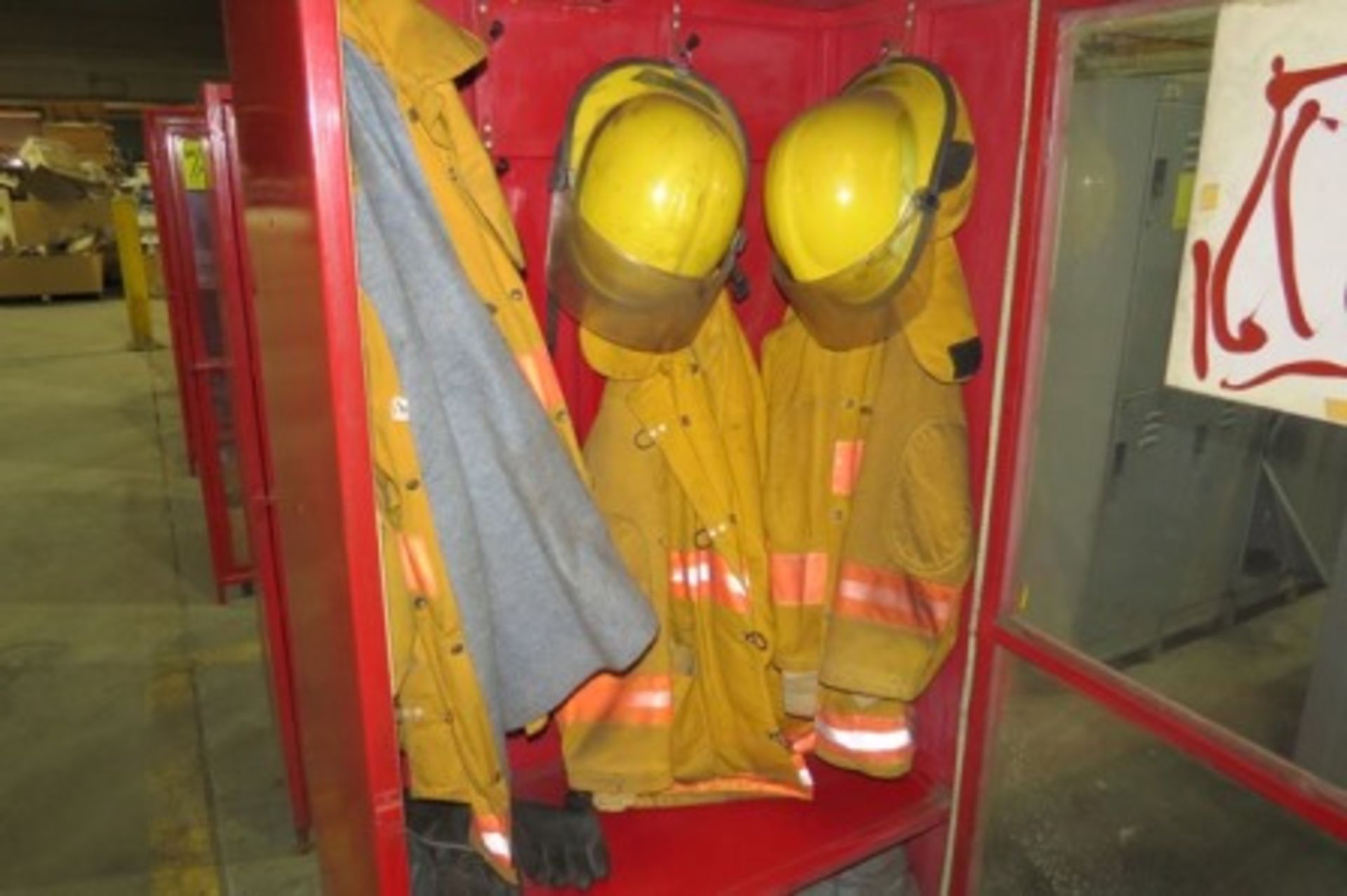 (2) Cabinets with firefighting gear. Cabinet with first aid gear - Image 3 of 11