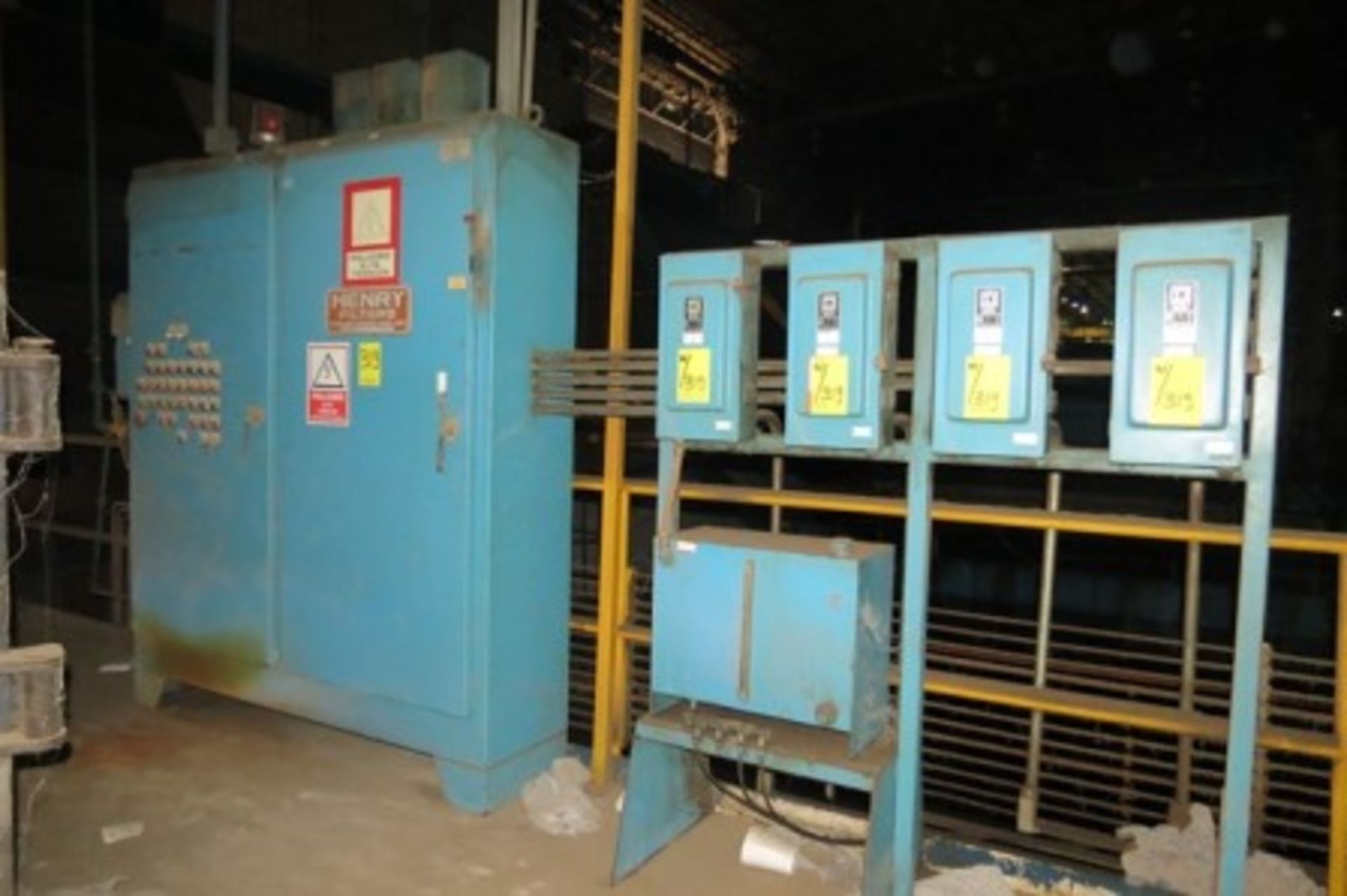 Pump control panel, four 100 A circuit breaker