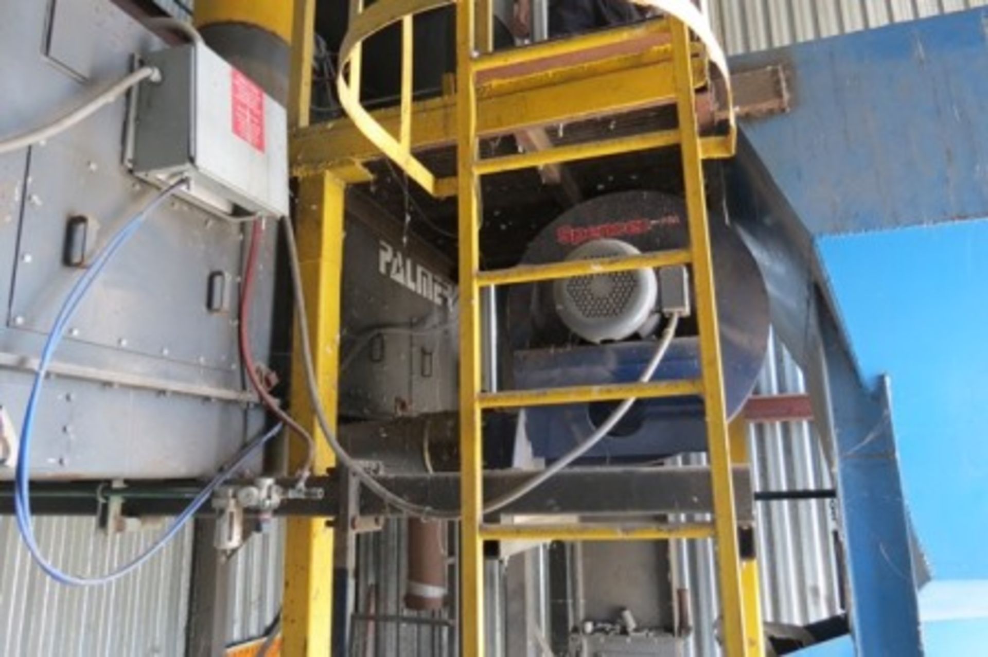 Foundry sand reclaim system, with vacuum pump, tank, agitator, dust collector, bucket elevator… - Image 9 of 14