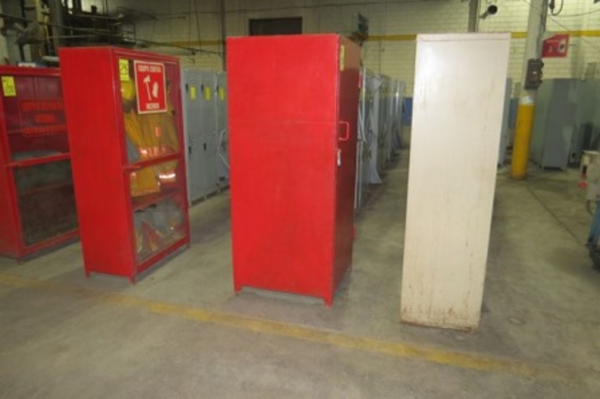 (2) Cabinets with firefighting gear. Cabinet with first aid gear - Image 7 of 11