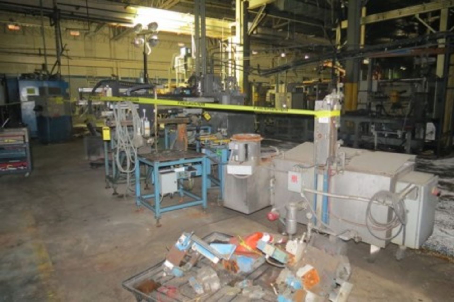 Aluminum melting reverberatory furnace. Leak testing machine. Solvent and washing tanks - Image 7 of 10