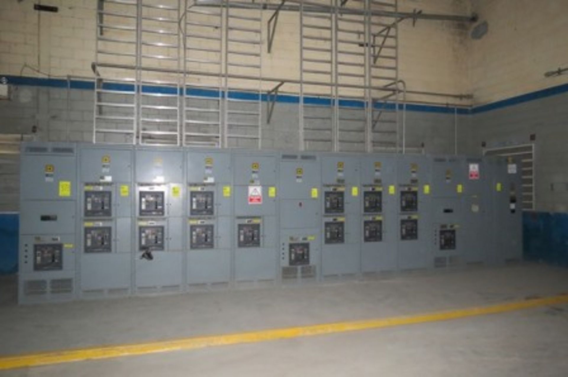 SD low voltage distribution board, (16)interruptors on 10 sections and 1 capacitor bank cabinet.