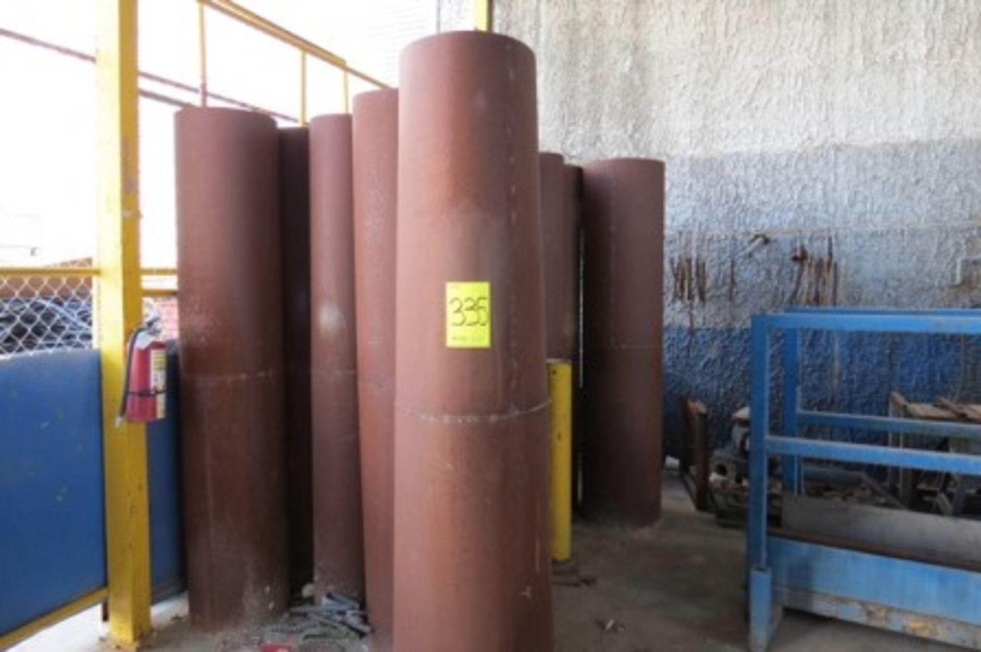 (18) Sheet metal ducts, 60 cm diameter x 2.44 m. Cincinnati column drill. Clausing drill. Electr…