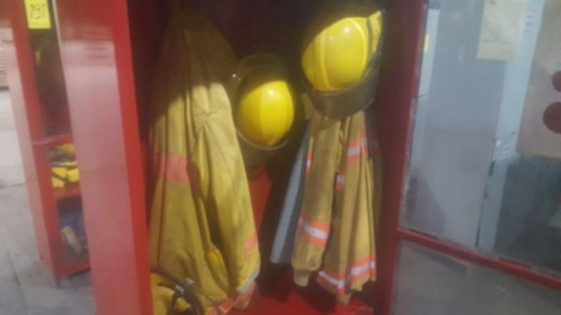 (2) Cabinets with firefighting gear - Image 4 of 16