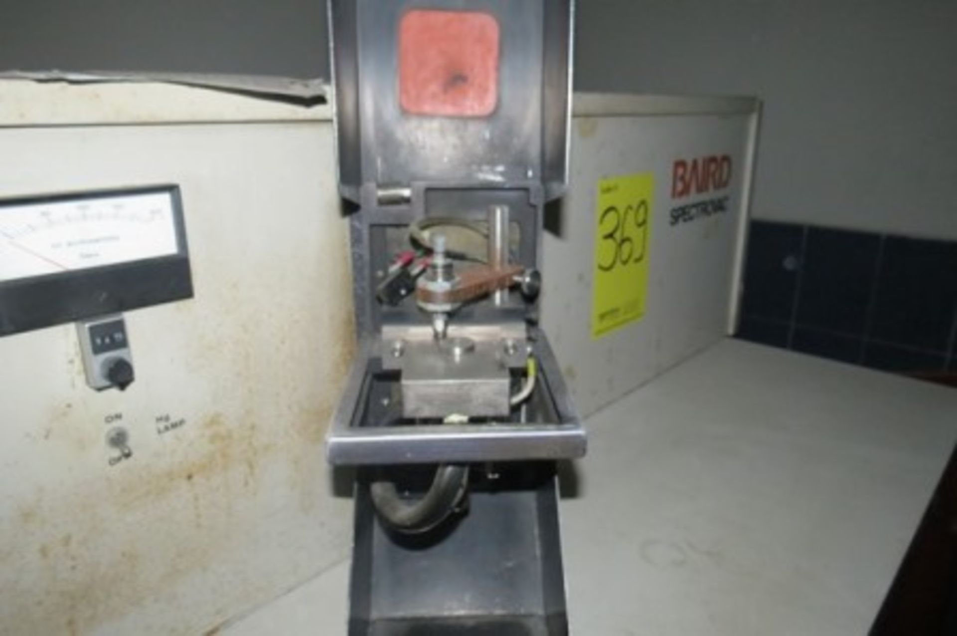 Baird spectrophotometer, laboratory furniture, test tube cabinet, bookcase and desk. - Image 3 of 15