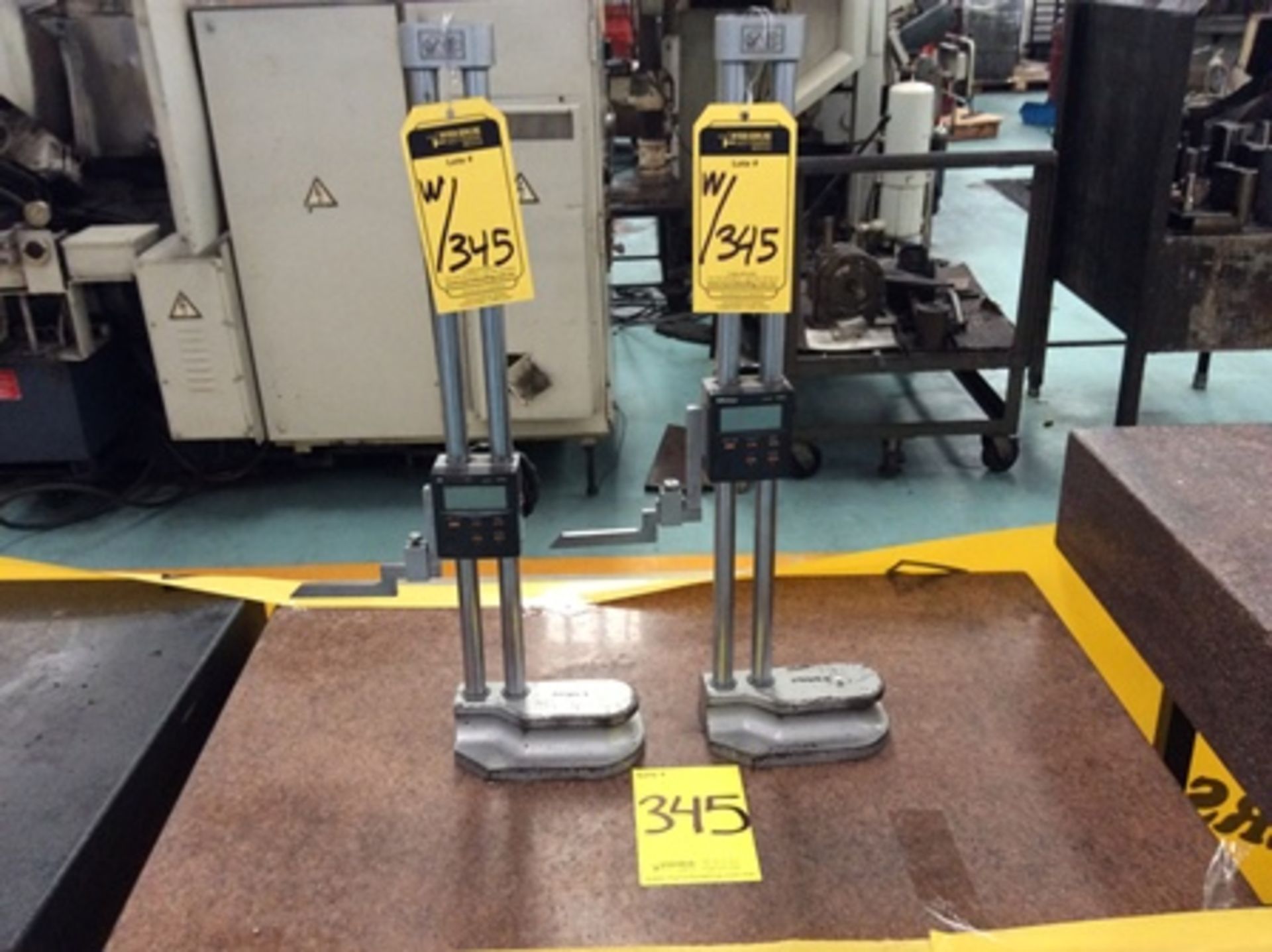 36 "x 24" granite table includes two digital height calipers by Mitutoyo brand. …