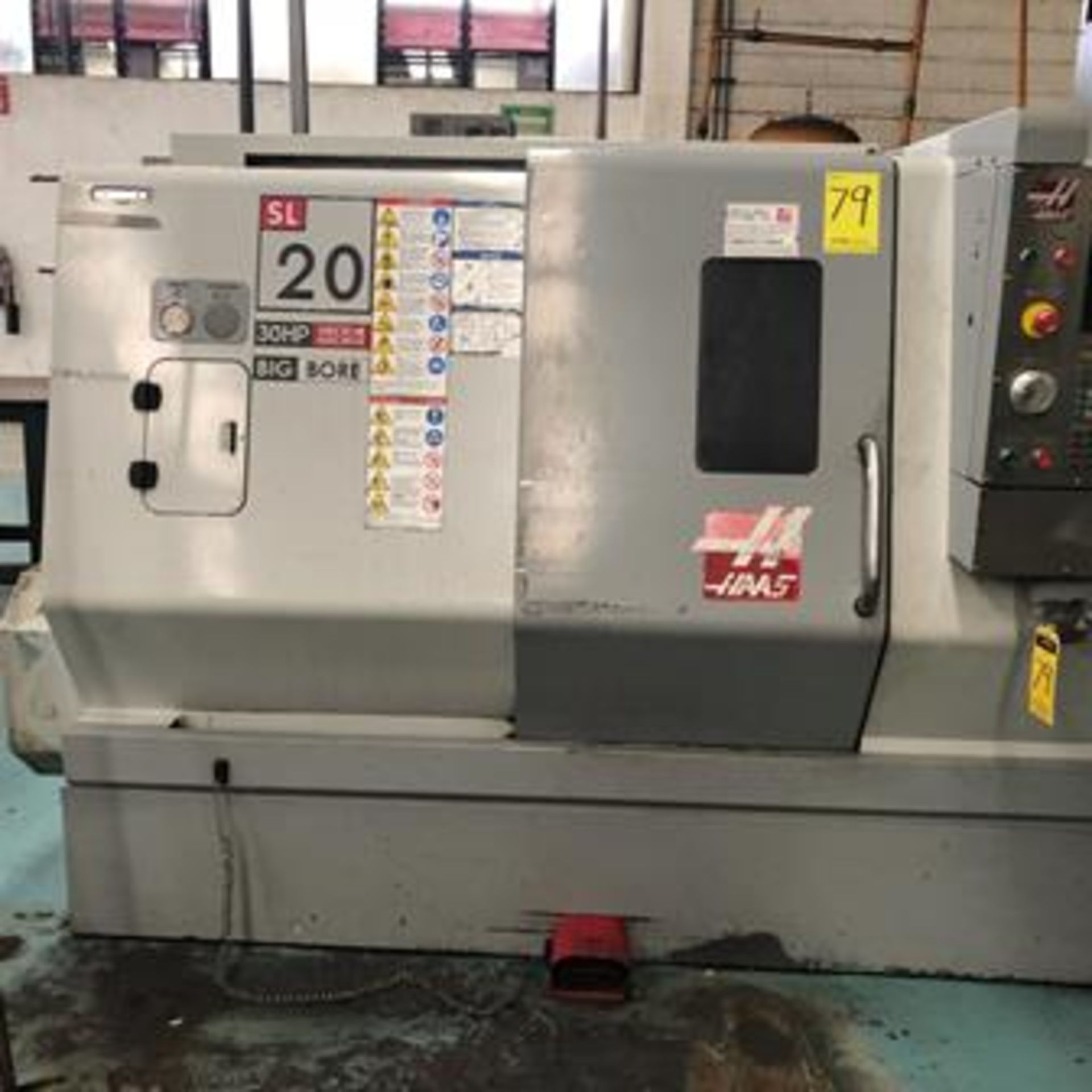 2009 Haas CNC Lathe, model SL20B series 3084803 , MFG: 05/09 voltage 195/260, 30 Hp Big Bore wit … - Image 2 of 4