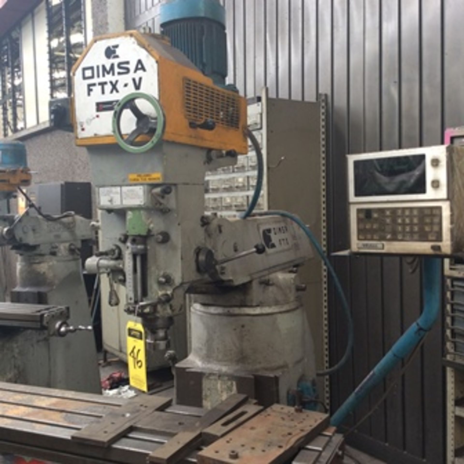 Oimsa milling machine model FTX-V series TM-07, includes Mitutoyo digital readout and bench of 1 … - Image 8 of 13