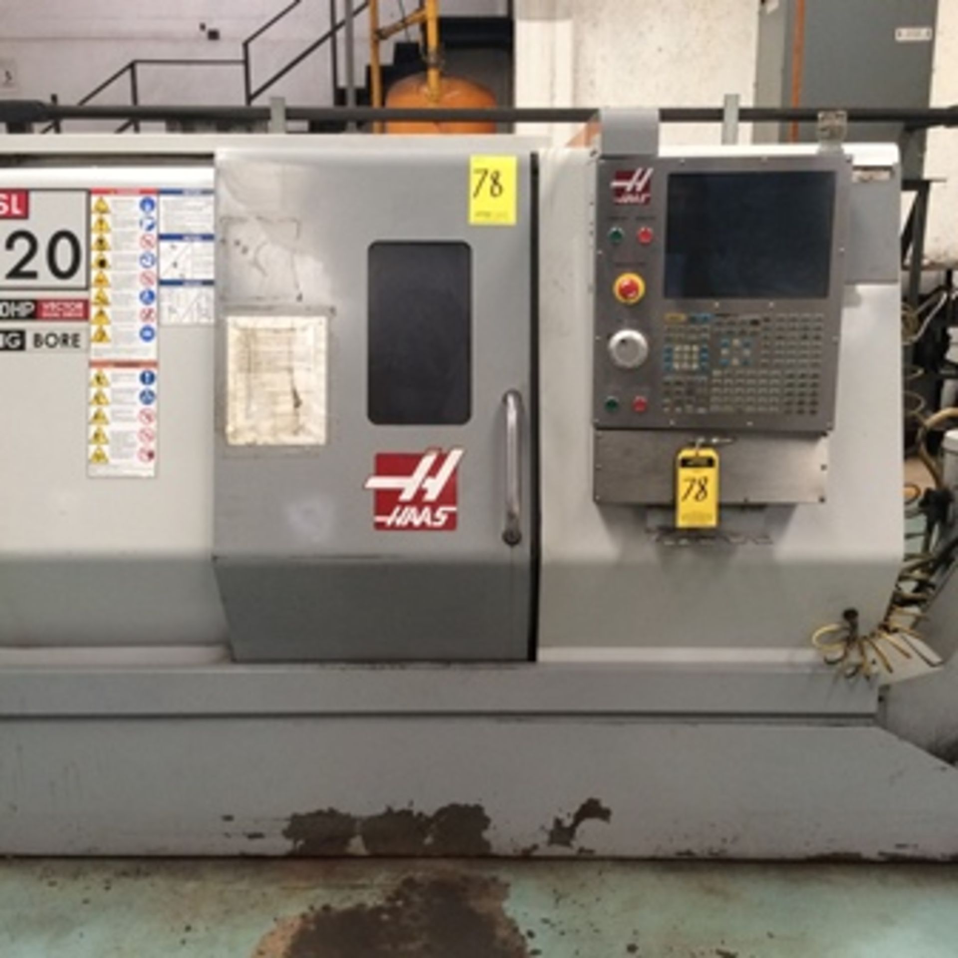 2009 Haas CNC Lathe, model: SL20B series 3084759, MFG: 05/09, voltage 195/260, 30 Hp Big Bore wi … - Image 3 of 9