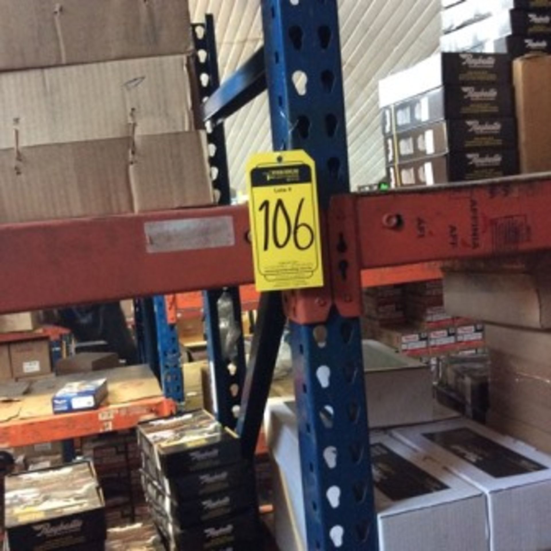 Vertical storage rack 19.0 m in front x 0.75 m in depth x 3.66 m in height consists of 5 levels, … - Image 3 of 5