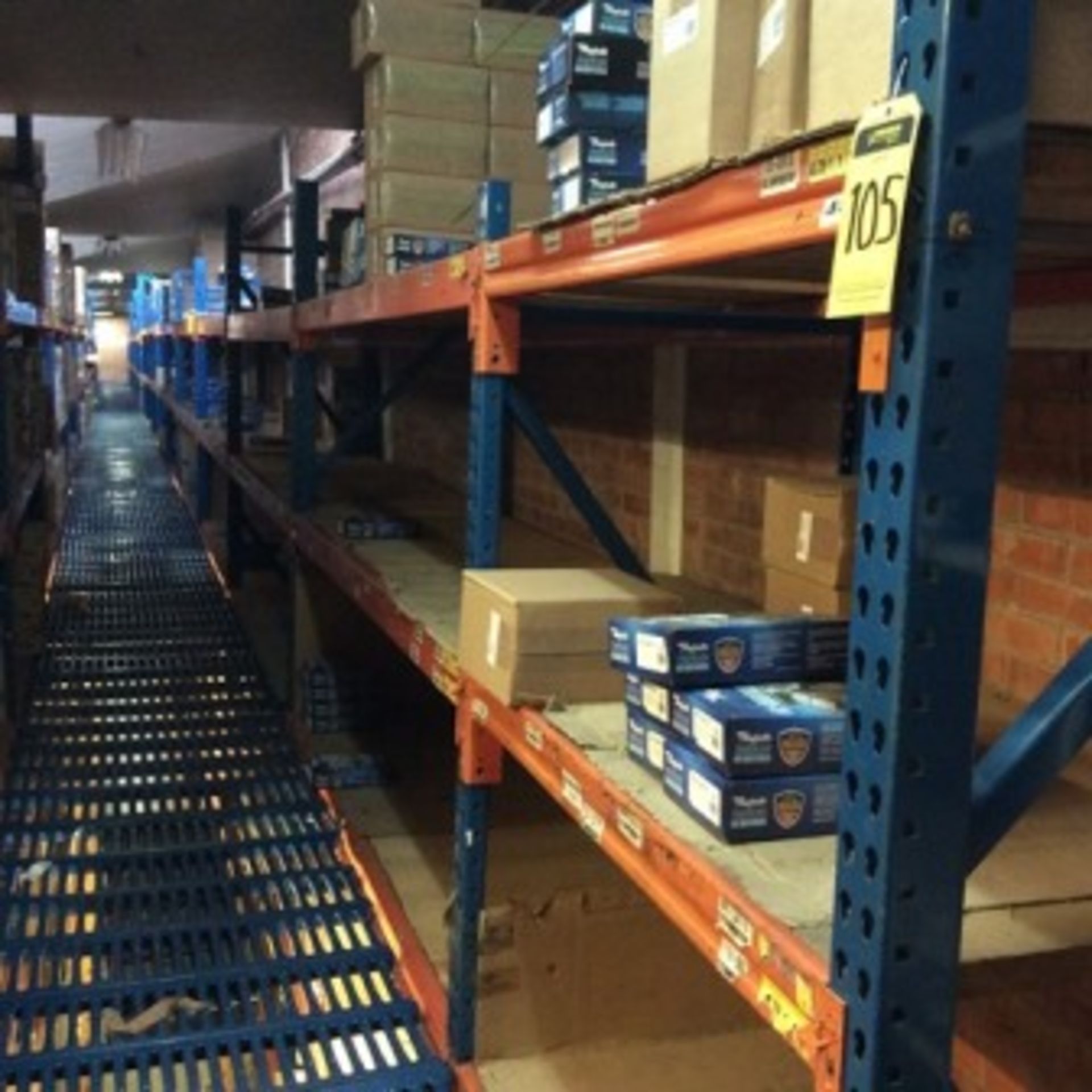 Vertical storage rack 19.0 m in front x 0.75 m in depth x 3.66 m in height consists of 5 levels, … - Image 2 of 6