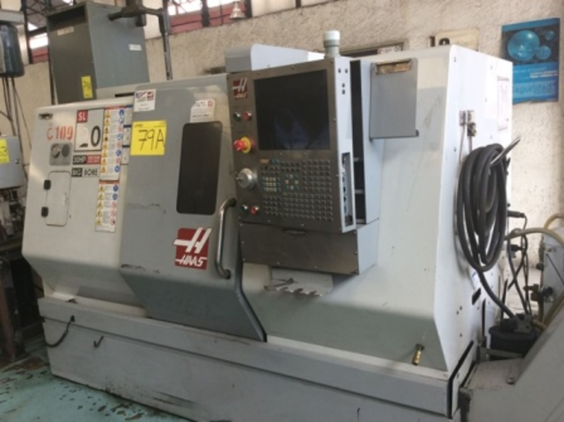 2009 Haas CNC Lathe, model SL20B series 3084722, MFG: 05/09 voltage 195/260, 30 Hp Big Bore with … - Image 4 of 30