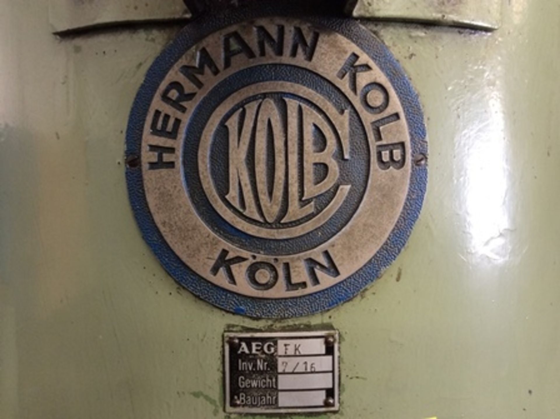 Taladro radial marca Hermann Kolb mod. FK, longitud de brazo 1.13 m, incluye dispositivo para conve - Image 6 of 18