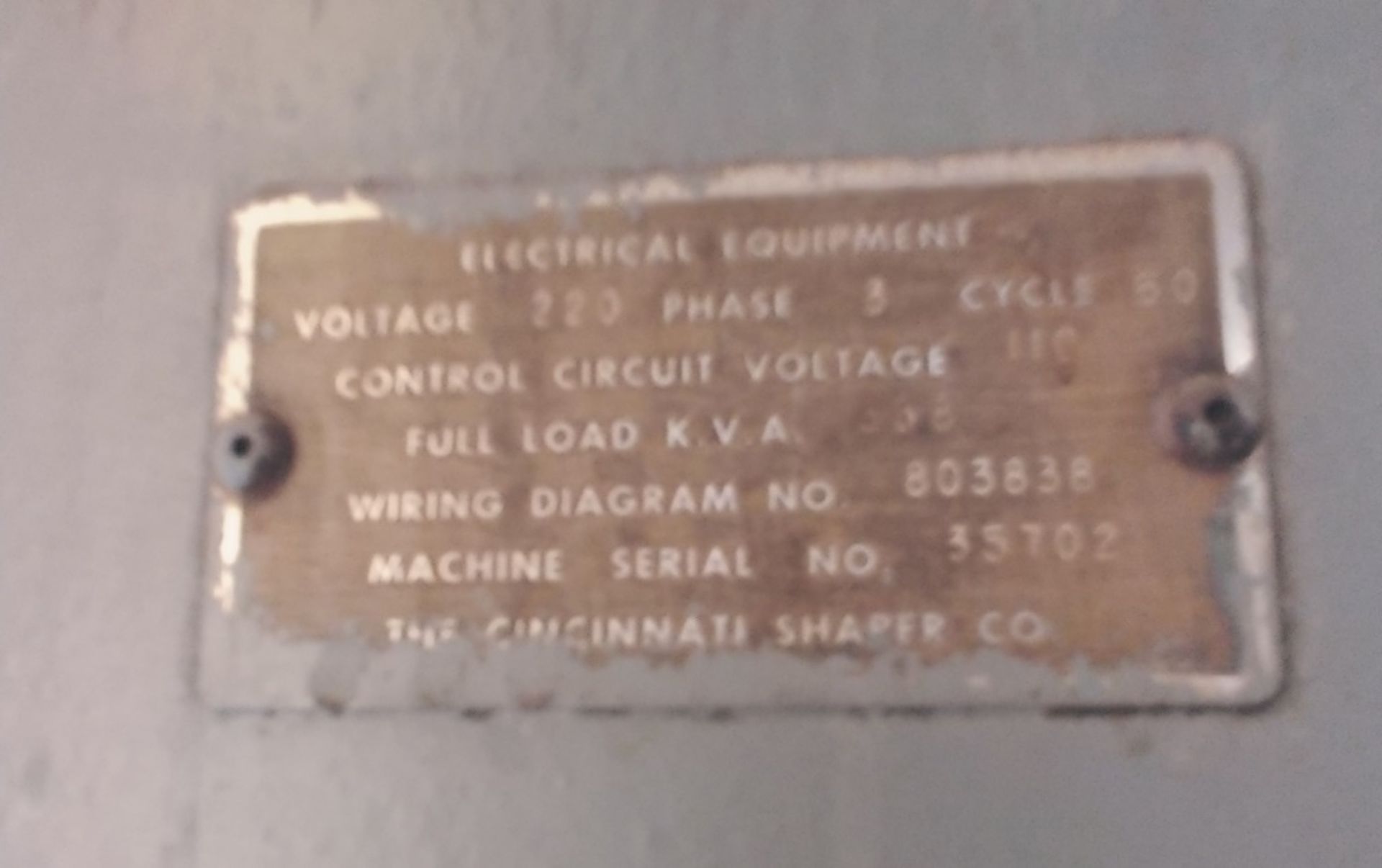 Cincinnati 6NL 20' x 3/4 Shear - Image 13 of 13