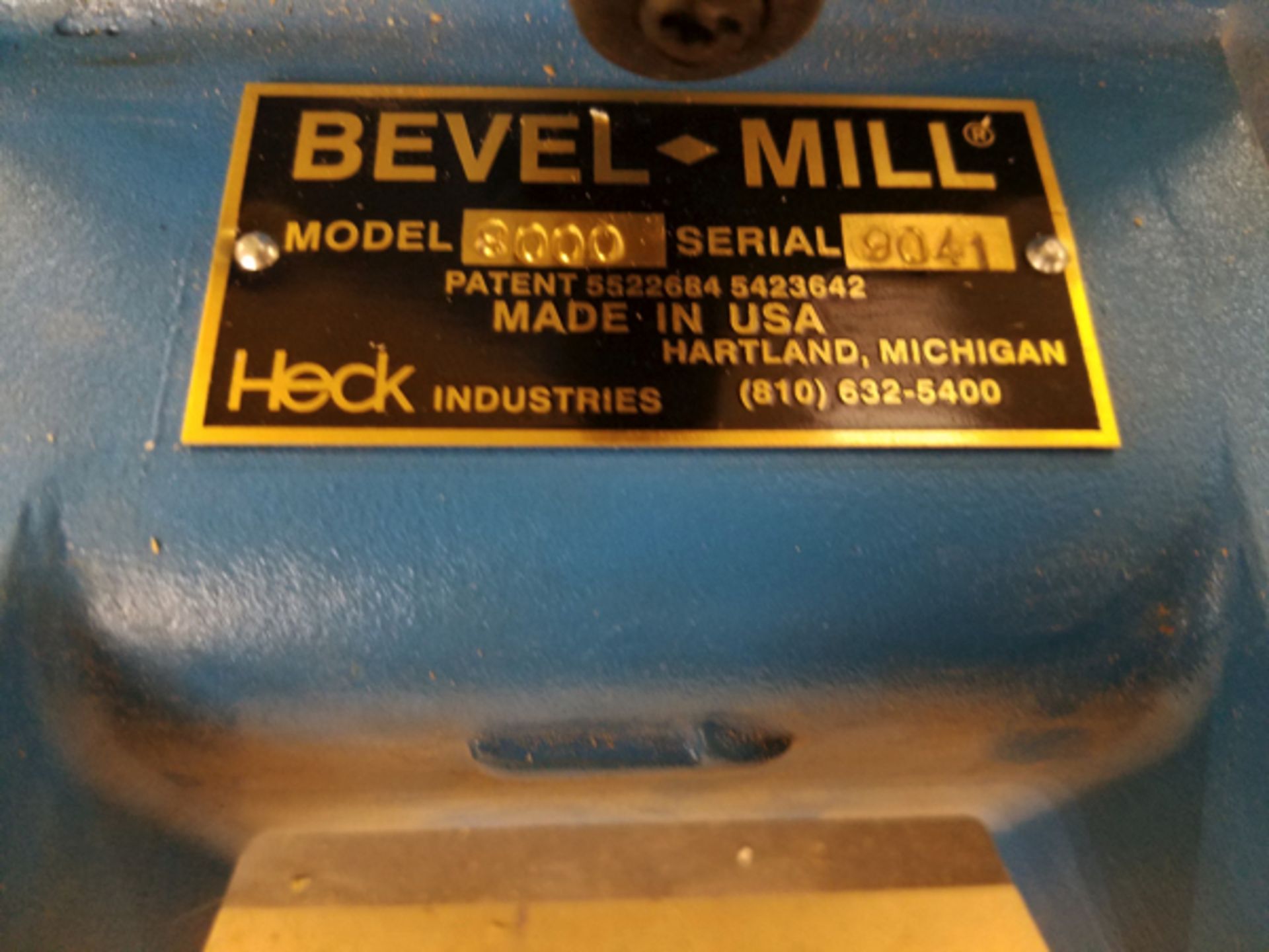 Heck Inustries Bevel Mill, M# 8000 | Rigging Price: Hand Carry or Contact Rigger - Image 2 of 2