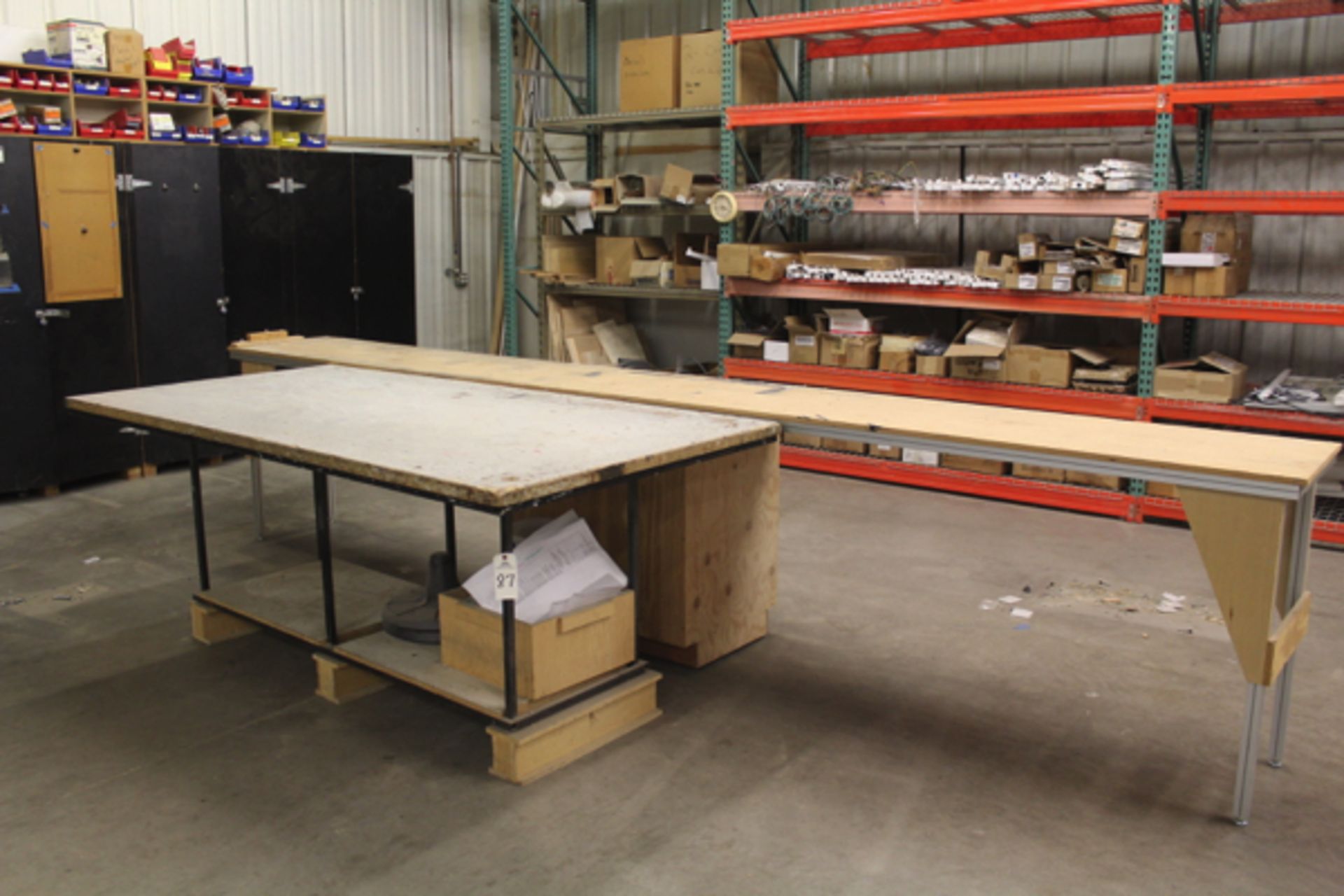 Lot of (2) Work Benches | Rigging Price: Hand Carry or Contact Rigger