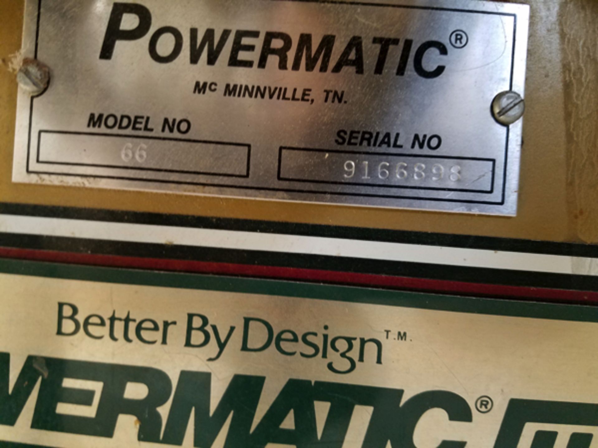 Powermatic Table Saw, M# 66, S/N 9166898 | Rigging Price: $110 - Image 2 of 2