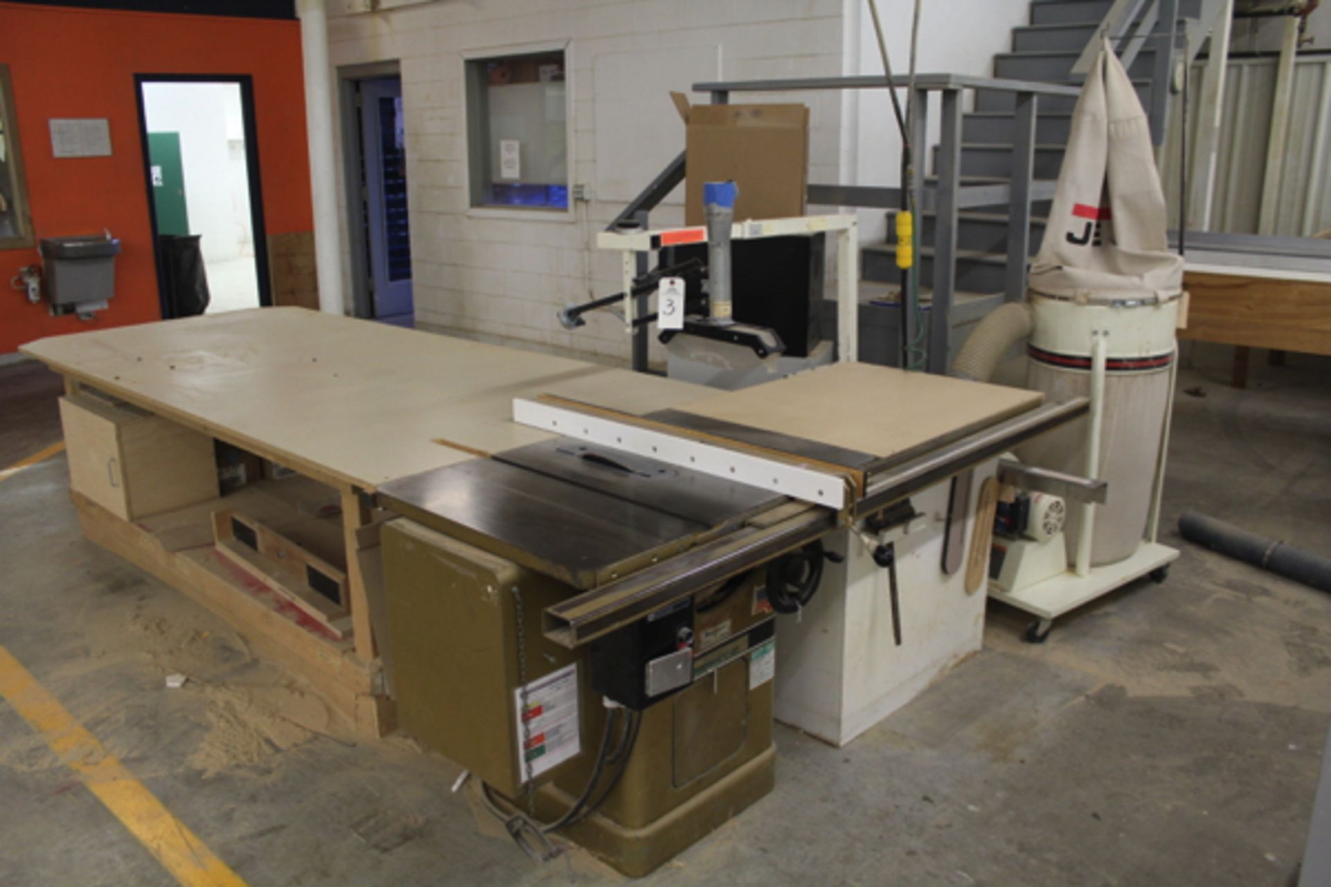 Powermatic Table Saw, M# 66, S/N 9366611, W/ Dust Collector | Rigging Price: $110