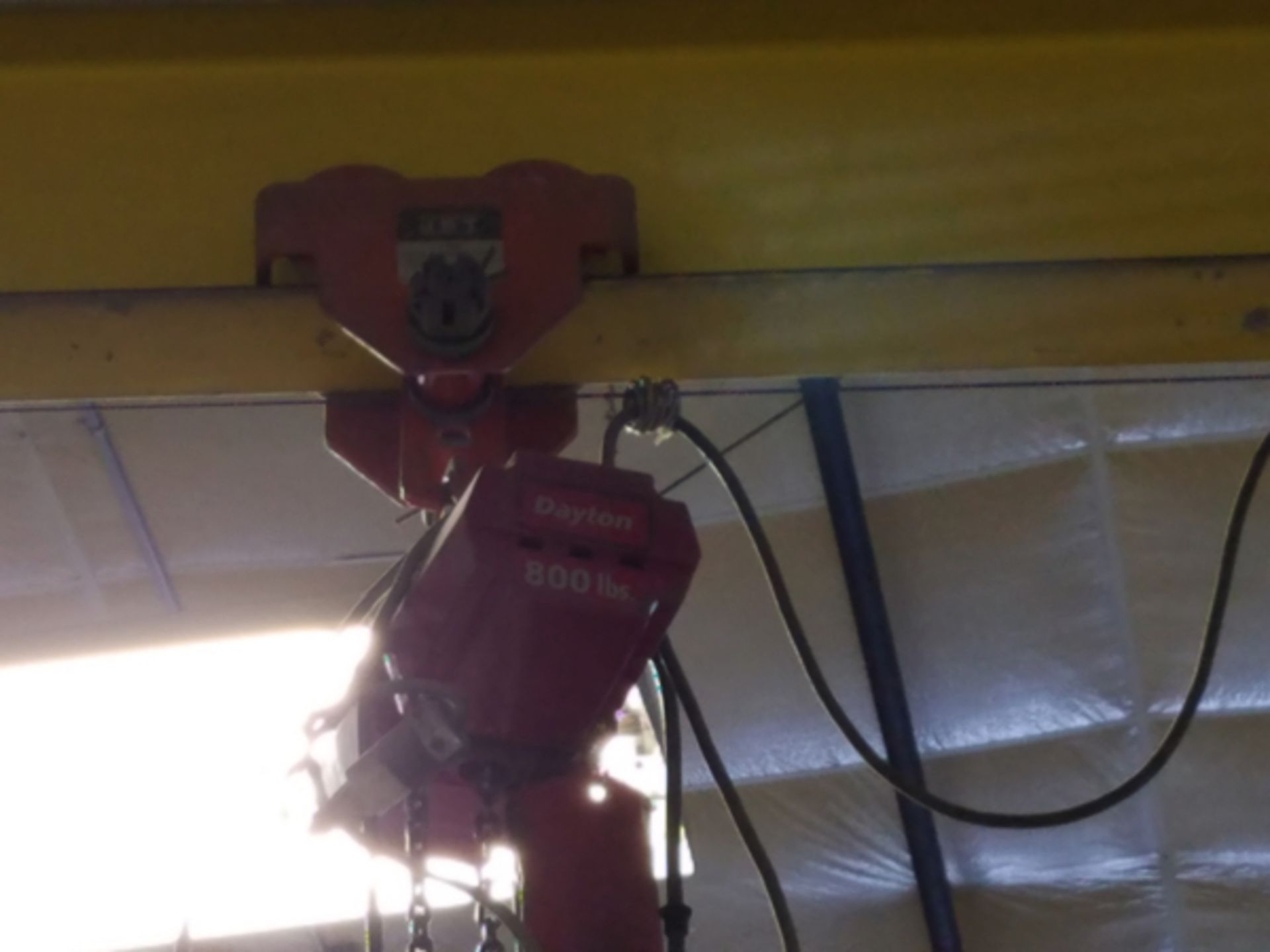 1/2 Ton Jib Crane, W/ 800 lb. Hoist | Rigging Price: $400 - Image 2 of 2