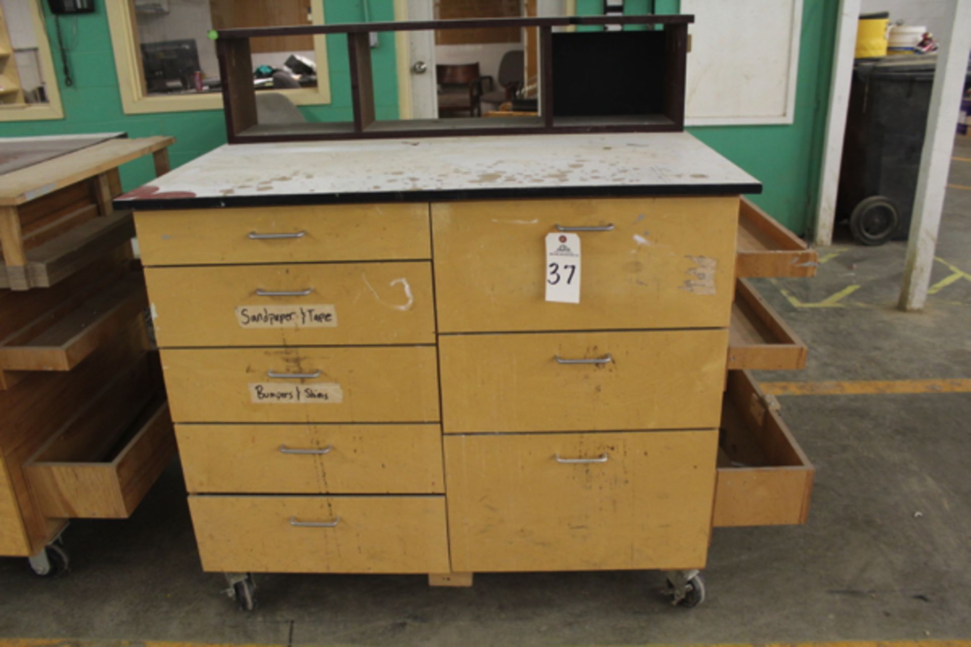 Carlson Wood Tool Storage Cabinet, W/ Contents | Rigging Price: Hand Carry or Contact Rigger