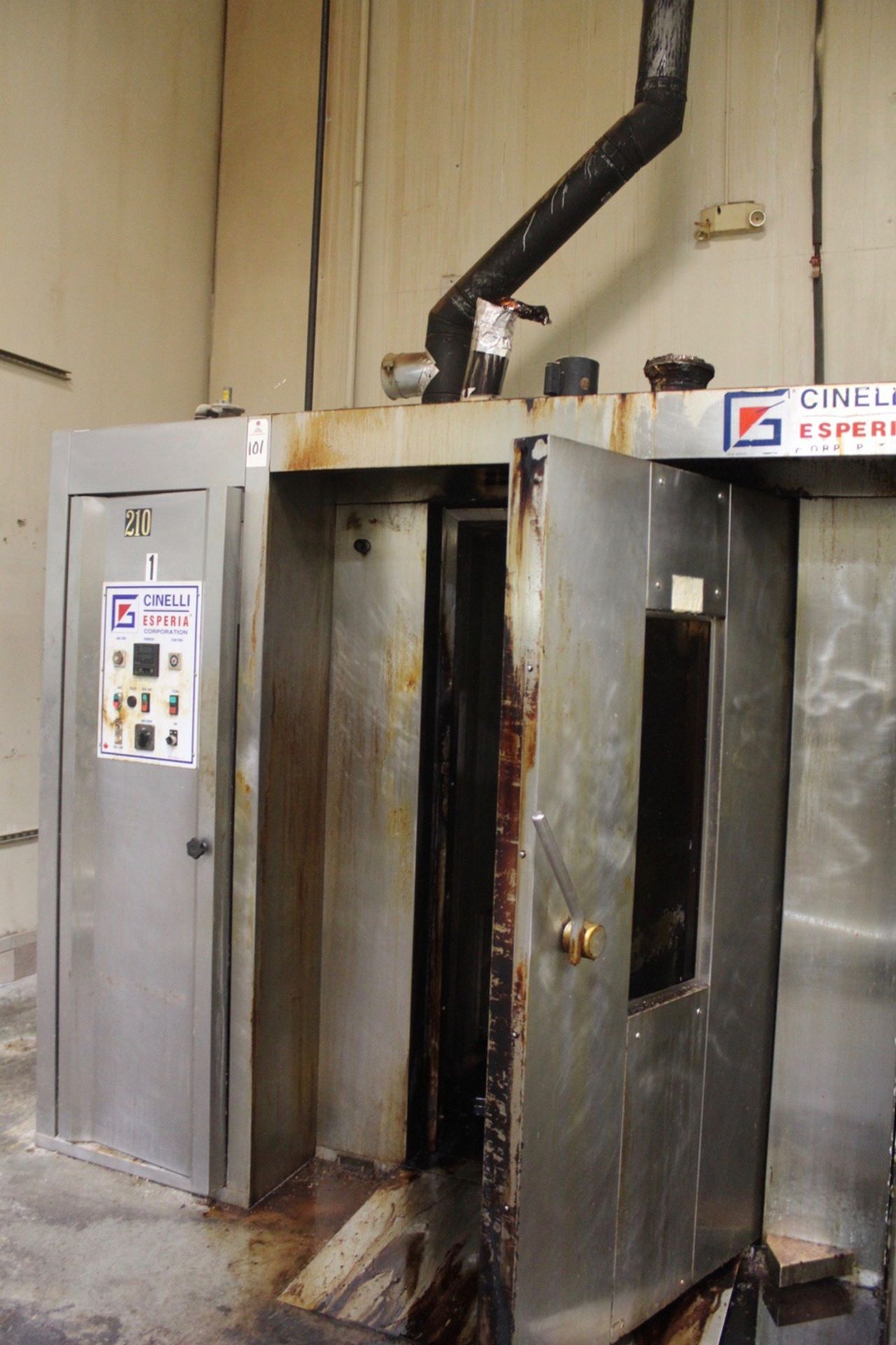 Cinelli Esperia Agas Fired Rotating Single Rack Oven, M# CG/1D, S/N 0905-219 | Rigging and Load