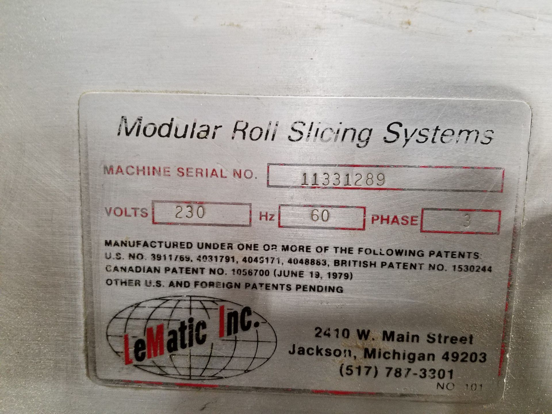 Modular Roll Slicing Systems Roll Slicer, S/N 11331289 | Rigging and Loading Fee: $300 - Image 2 of 2