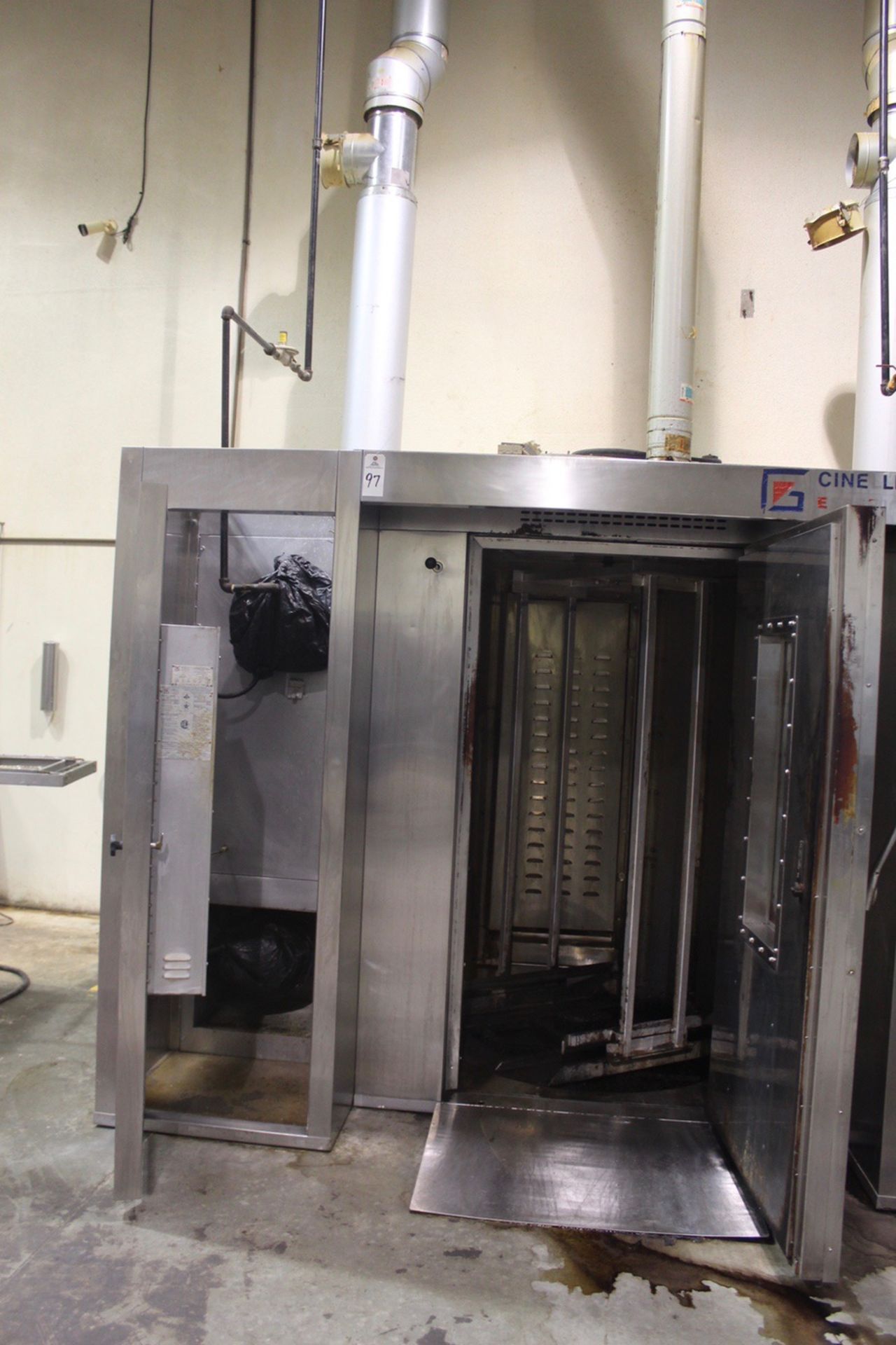 Cinelli Esperia Agas Fired Rotating Single Rack Oven, M# CG/1D, S/N 1303-260 | Rigging and Load
