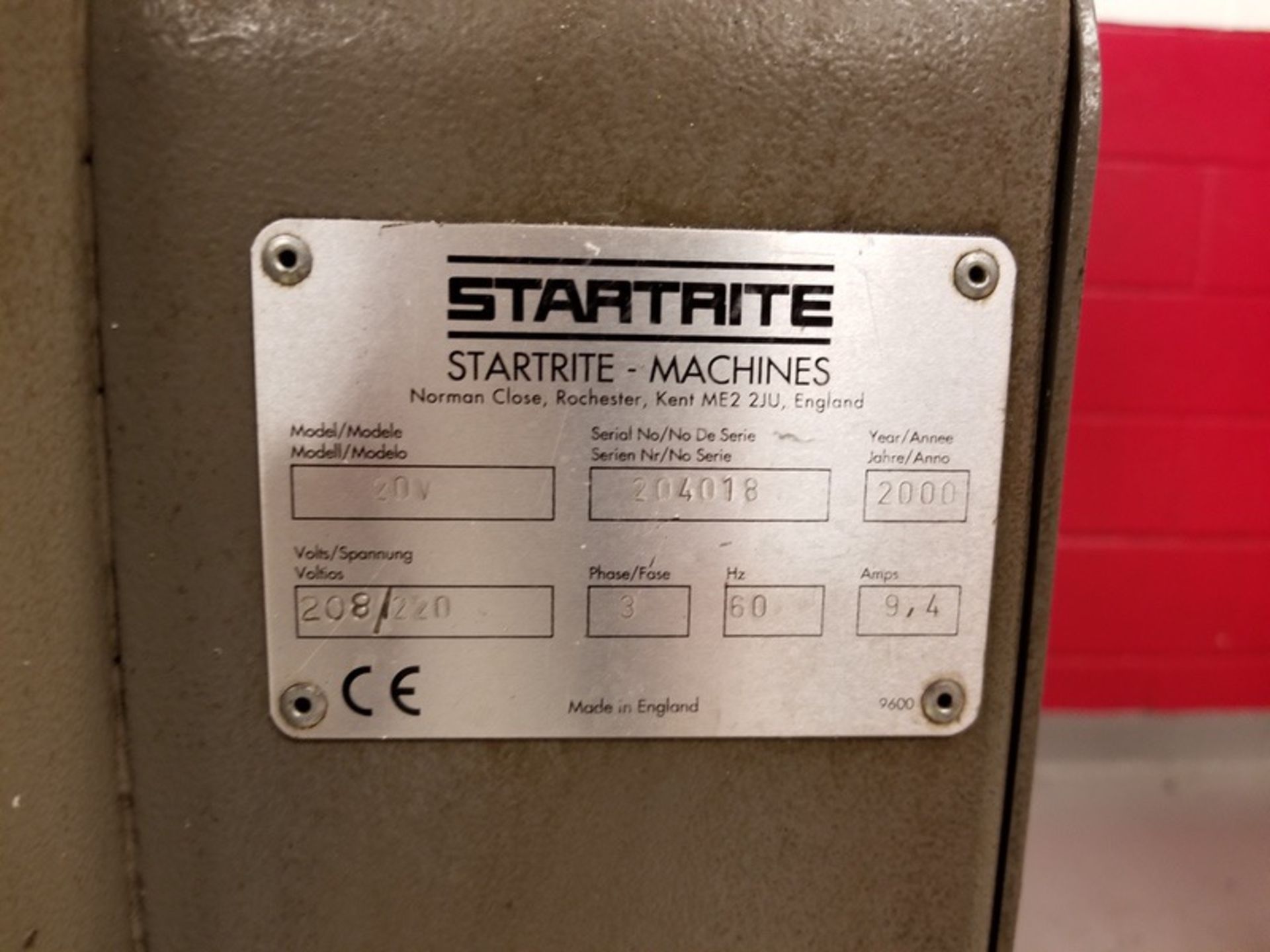 Clausing Startrite Model 20V Vertical Bandsaw - Image 2 of 4