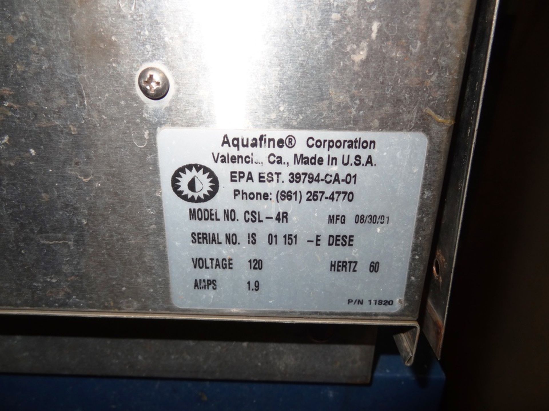 Aquafine Model CSL-4R Water Softener System | Seller to Load at No Cost - Image 8 of 9