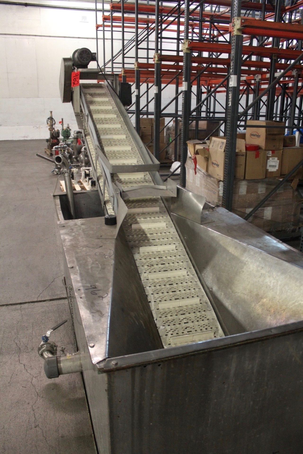 Fruit Unloading/Washing Hopper, W/ Elevator Conveyor | Rigging: $70 - Image 2 of 2