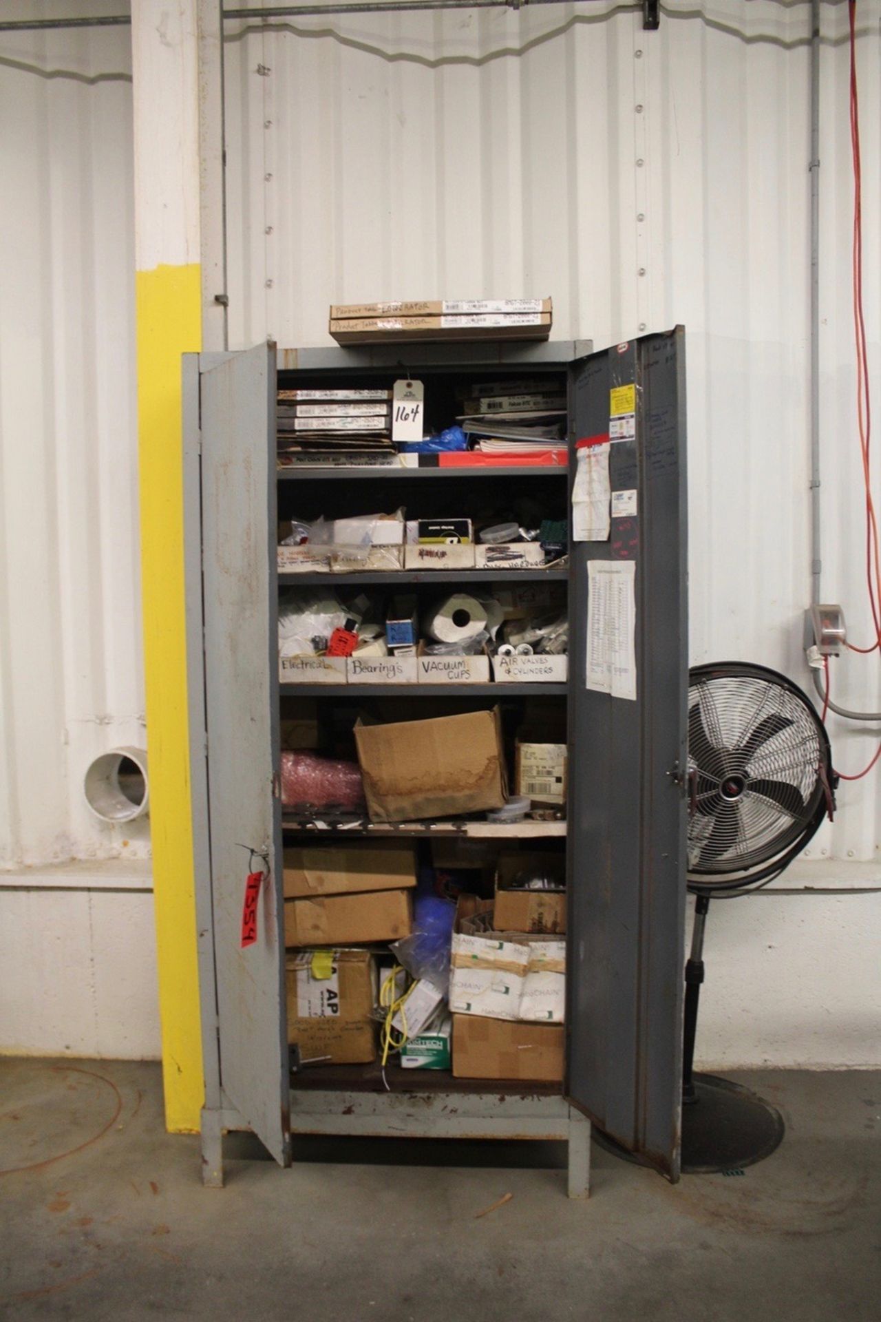 Two Door Storage Cabinet w/Contents | Rigging: $30