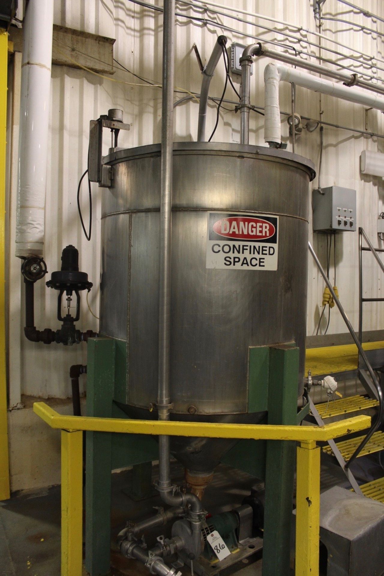 Stainless Heated/Mixing Tank, 45" X 48" | Rigging: $225