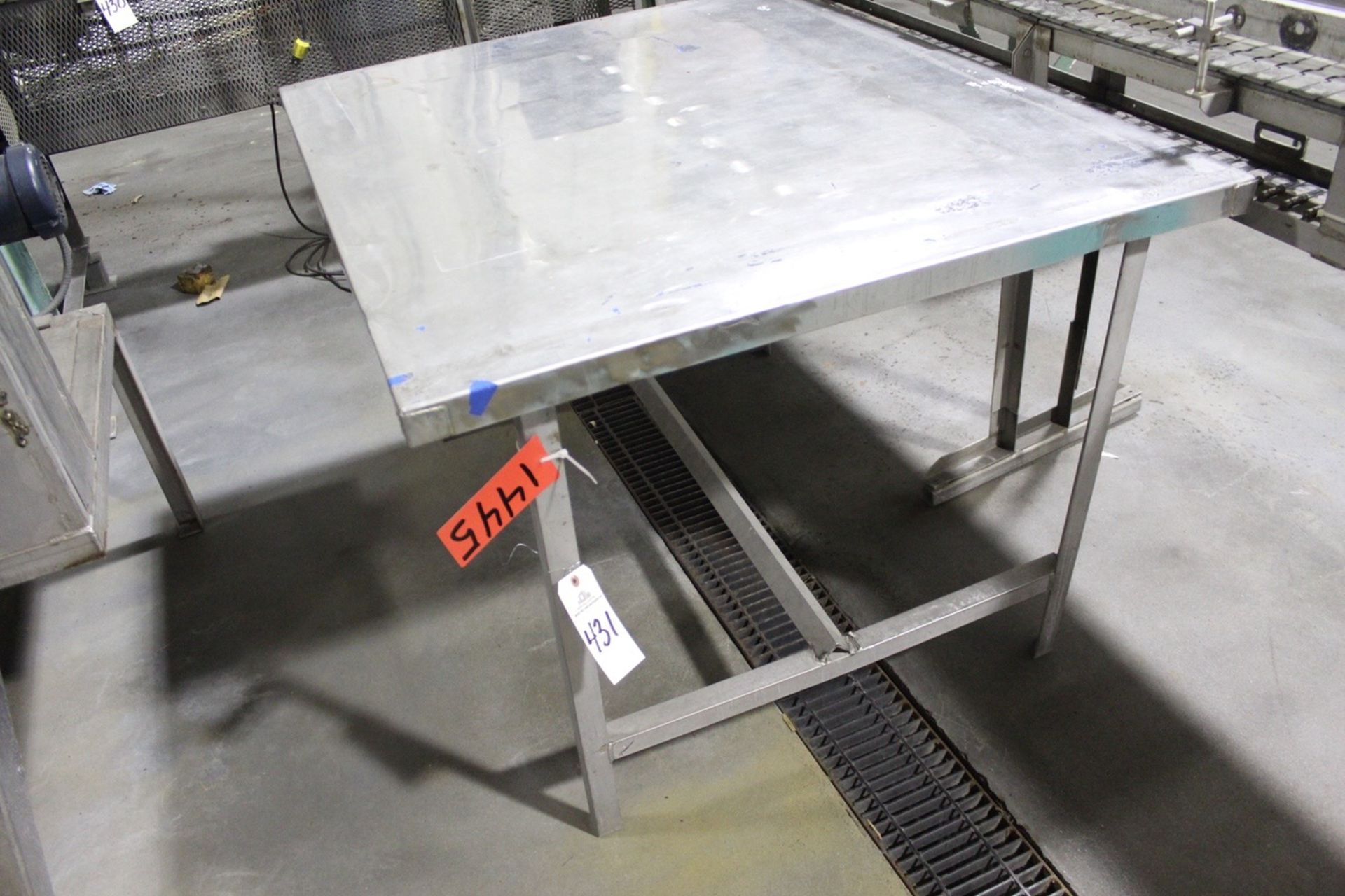 42"" x 50"" Stainless Work Table | Subject to Bulk Bid 421A | Rigging: $35