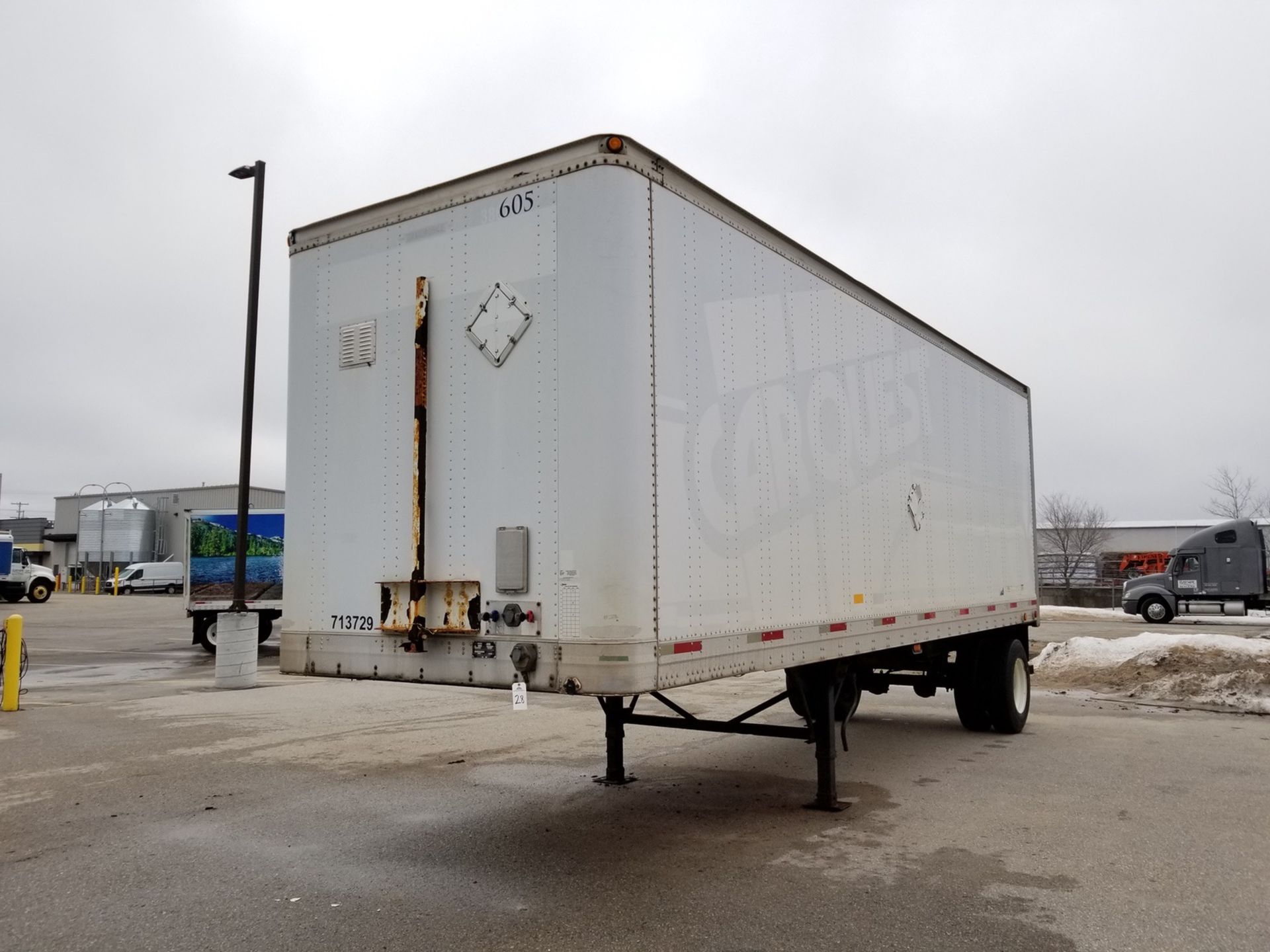 2000 Trailmobile Box Trailer, 26' Pup Trailer, VIN# 1PT07AAEOY9012605