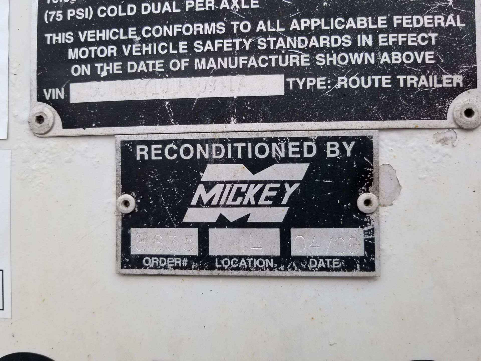 2001 Mickey 16 Bay Single Axle Beverage Delivery Trailerr, VIN# 5CWRA37101H009417 - Image 20 of 21