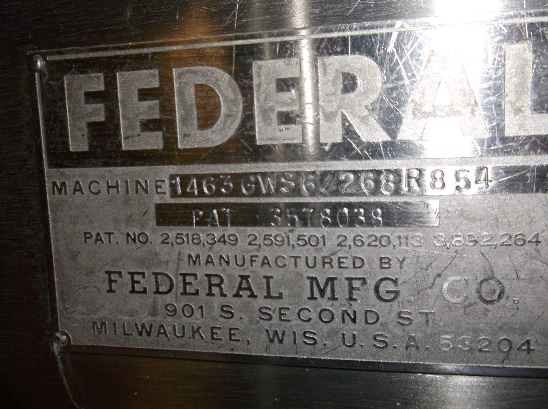 2008 Federal 26-Valve Filler 8-Head Screw Capper | Rigging/Loading Fee: $2200 - Image 6 of 7