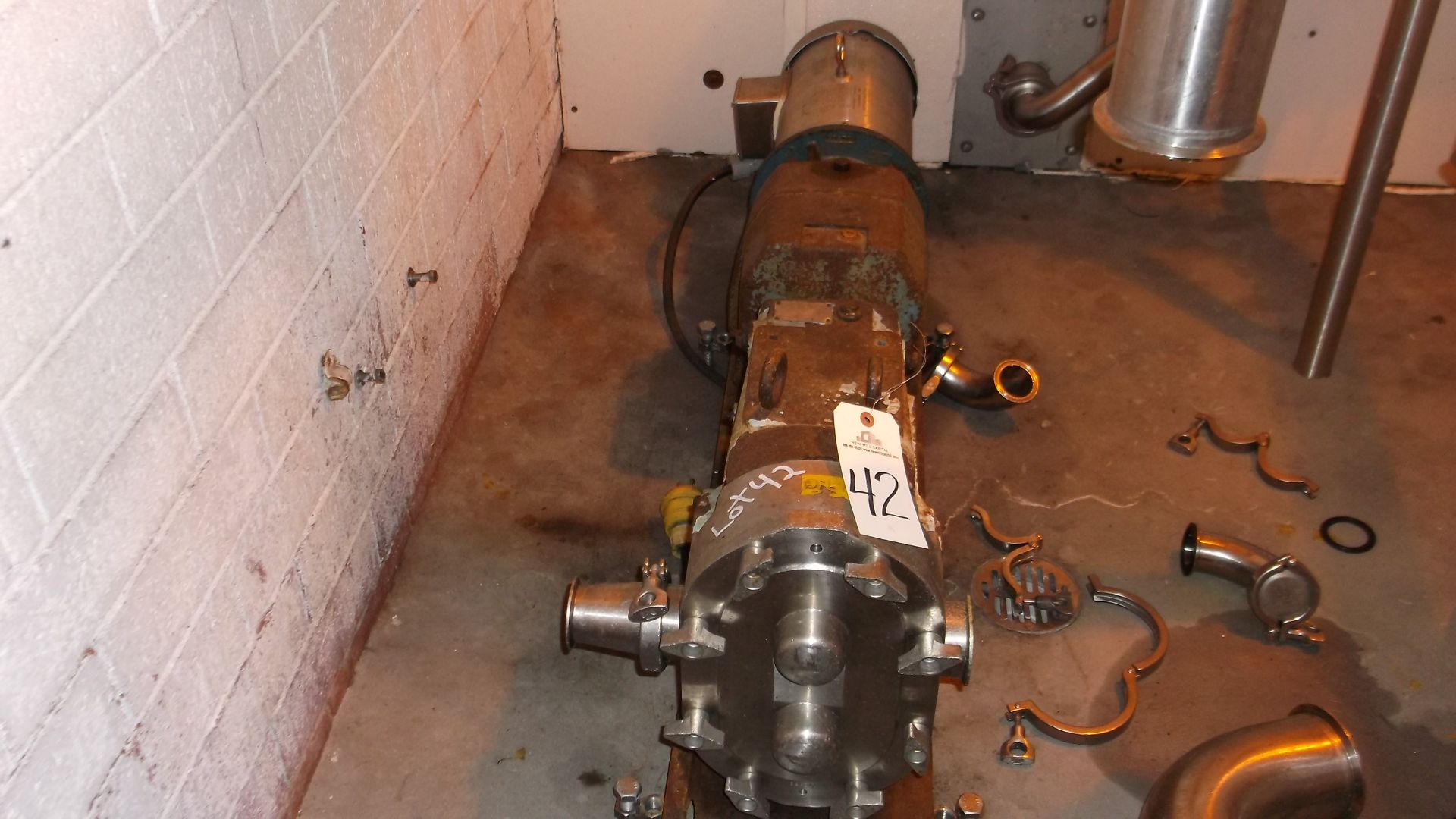 Waukesha Cherry Burrell positive displacement pump, M# 60, S/N 1 | Rigging/Loading Fee: $100