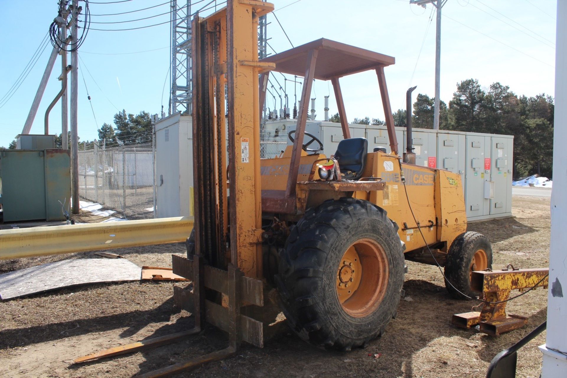 Case Rough Terrain Diesel Forklift, M# 584 E, S/N JJG0068075 | Rigging: Hand Carry