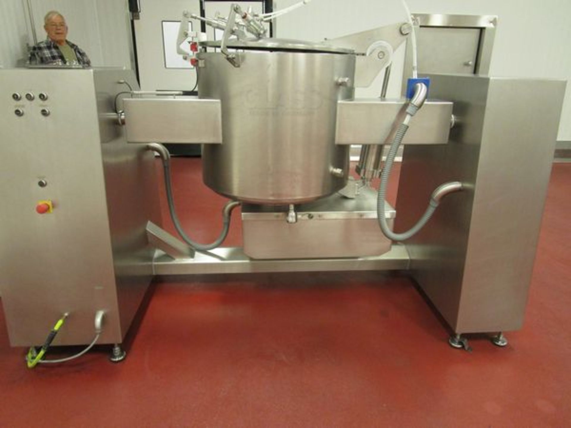 2014 Glass Type VSM-300/F Jacketed Vacuum Mixer Tumbler, s/n 3649, 300L - Image 3 of 6