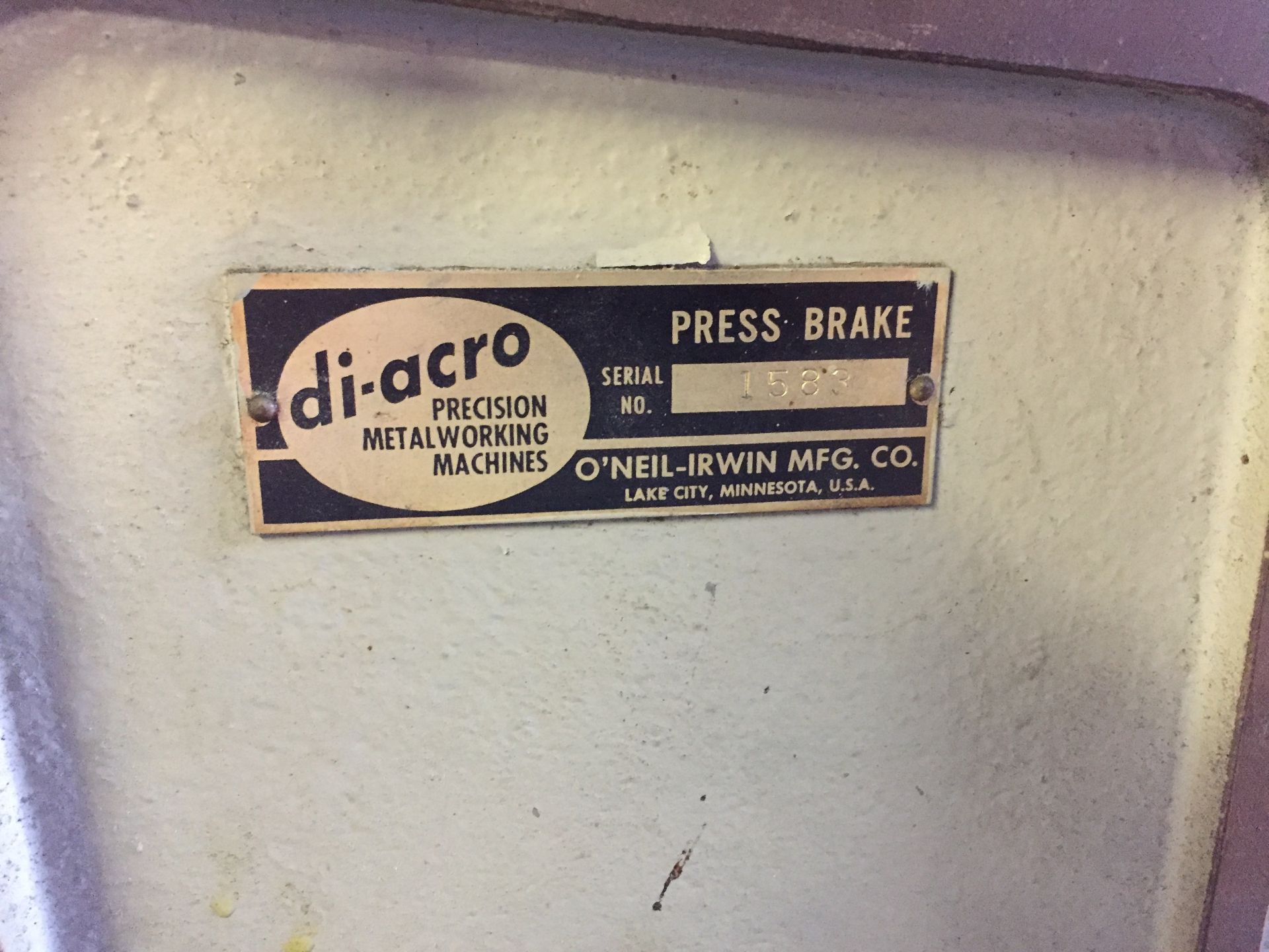 Di-Arco Press Brake, 24in, S/N: 1583 | Rigging/Loading Fee: $100 - Image 2 of 2