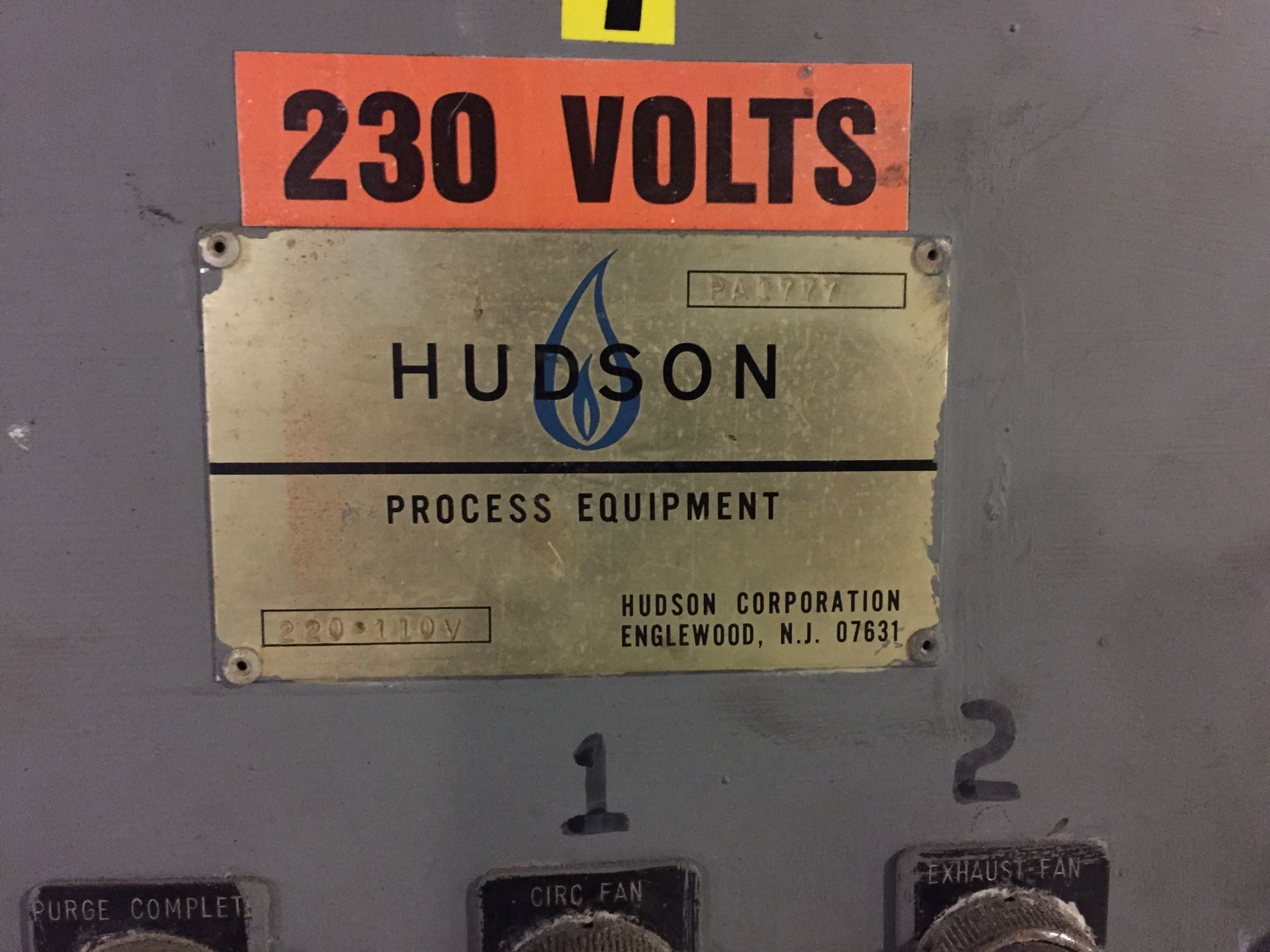 Hudson Process Equipment Oven, Gas Fired, 230V Panel, Approx. 8ft-6inH | Rigging/Loading Fee: $2500 - Image 4 of 7