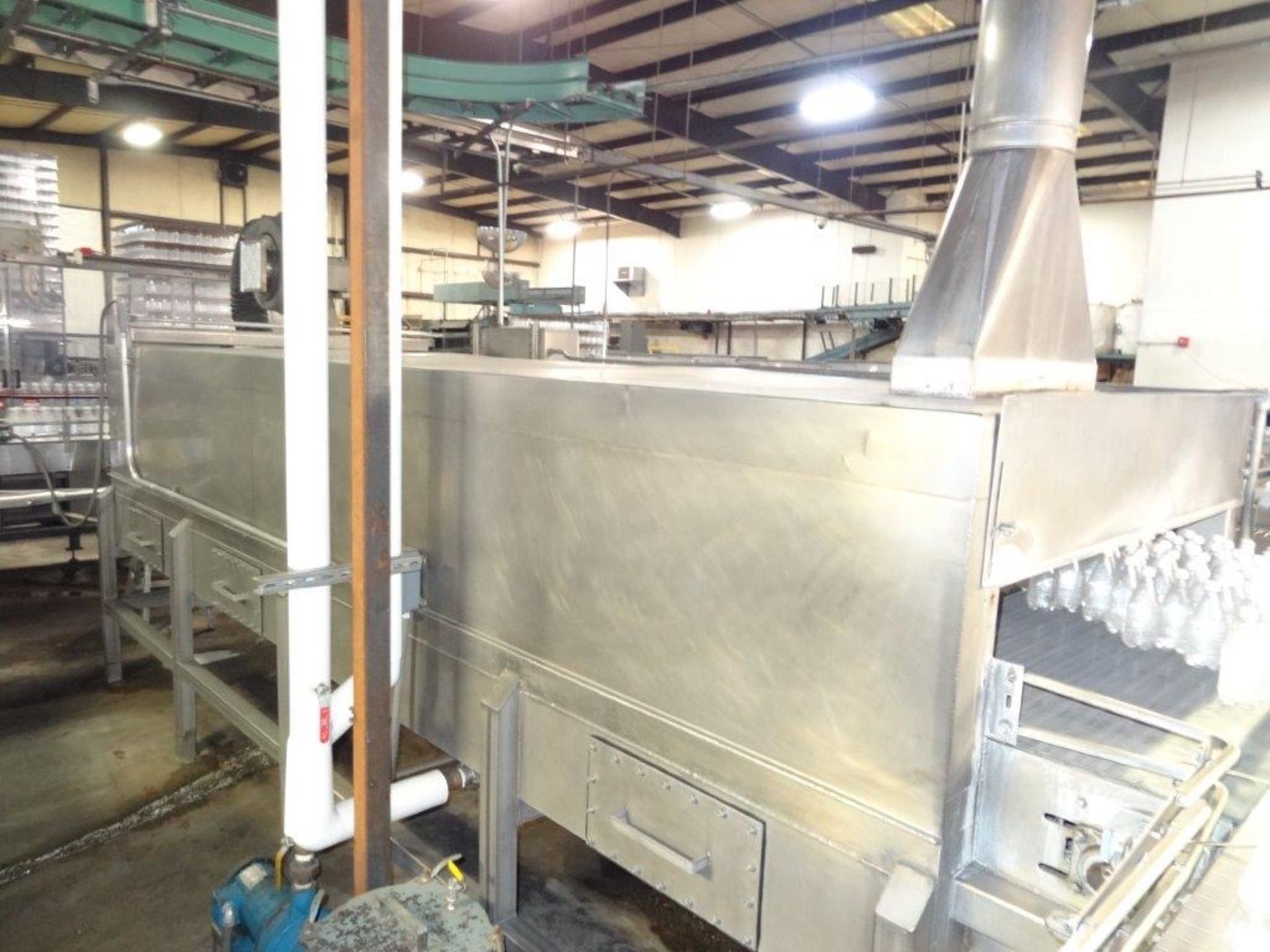 Five-X Stainless Steel Construction Package Warmer, 5ft X 17Ft, Intralox 400 Belti | Rigging: $2500