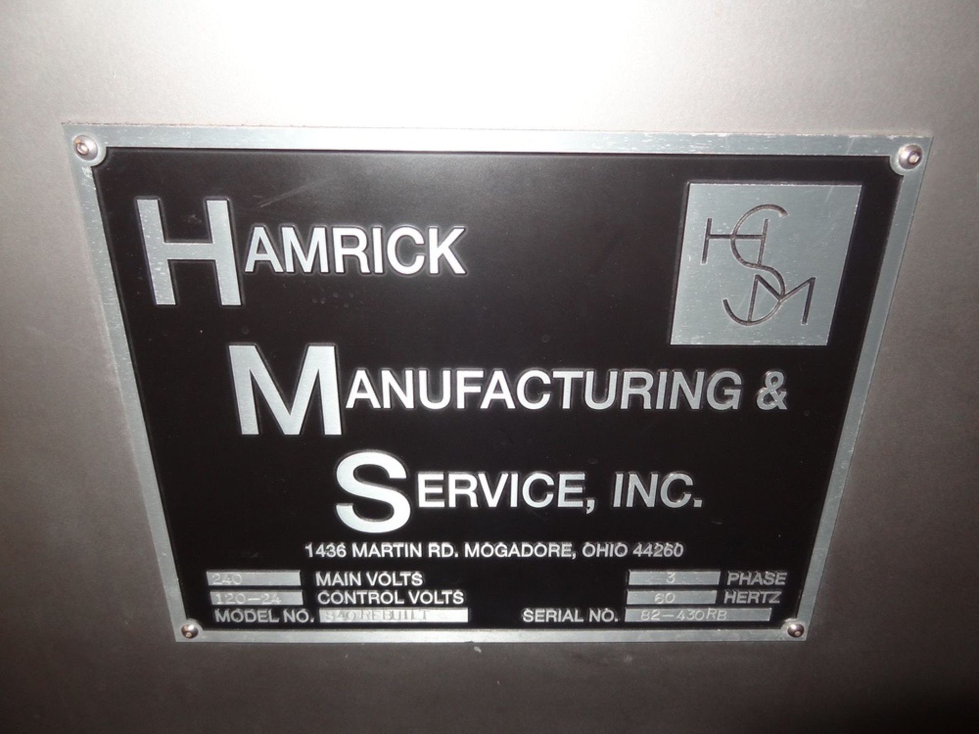 Hamrick 300 Model D Fully Automatic Drop Packer, w/drop heads | Rigging Fee: $1000 - Image 6 of 9