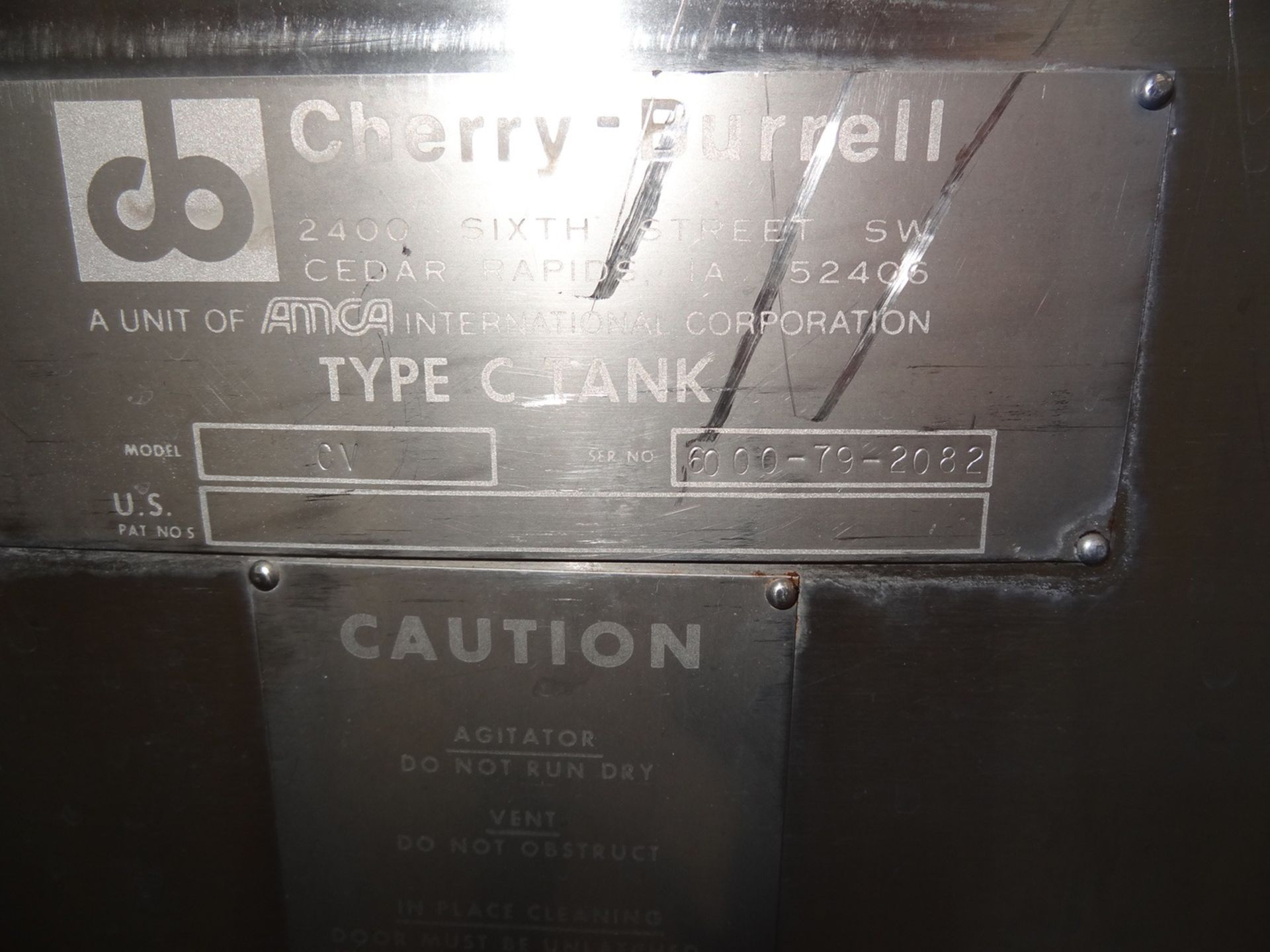 6,000 Gallon Cherry Burrell Vertical Top Agitated Mixing Tank, 11'-6" Dia X 9'- | Rigging Fee: $1750 - Image 2 of 4