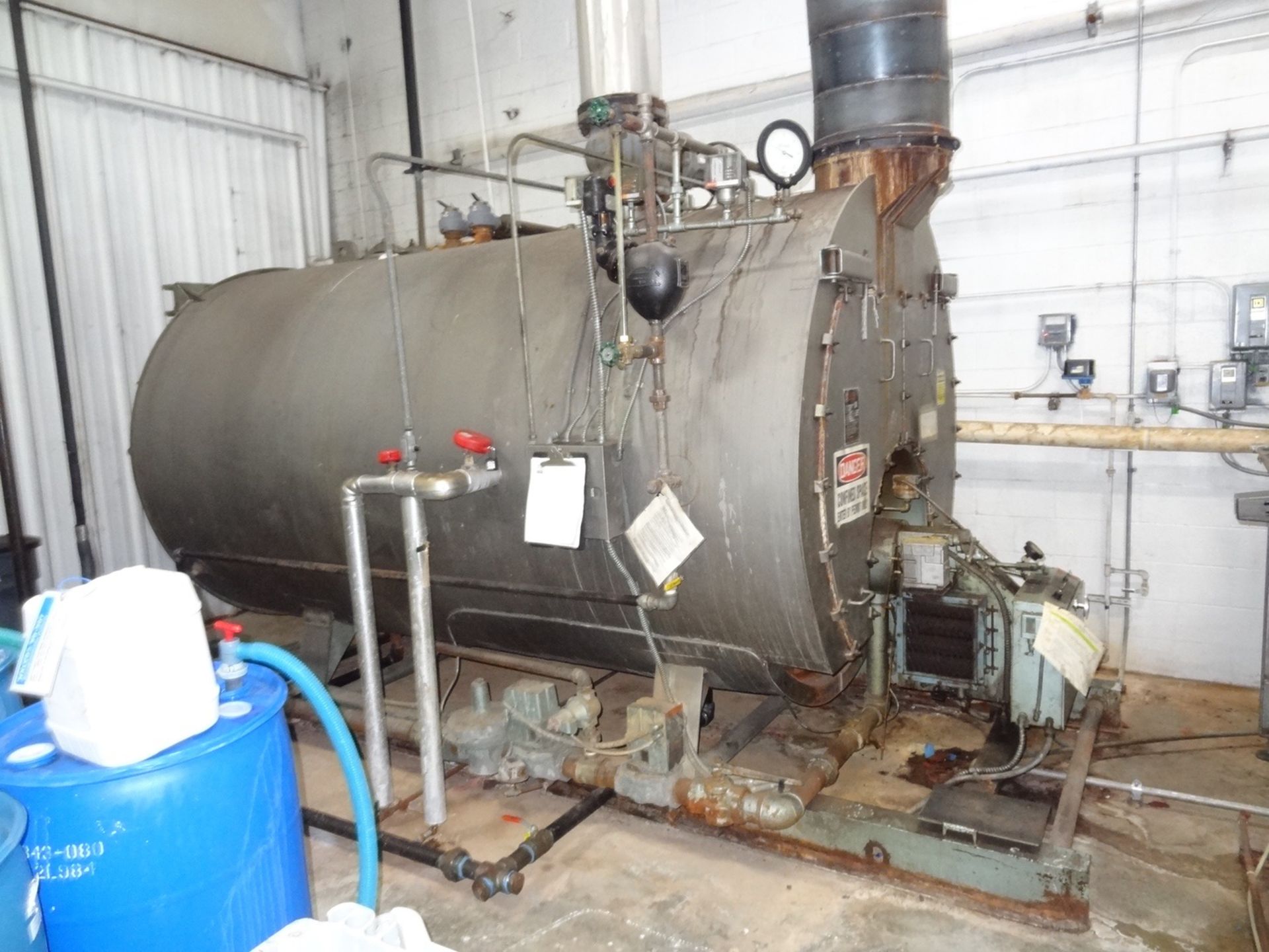 Superior Natural Gas Steam Boiler, 200 HP, 15 PSI, SS Feedwater Tank | Rigging Fee: $2000