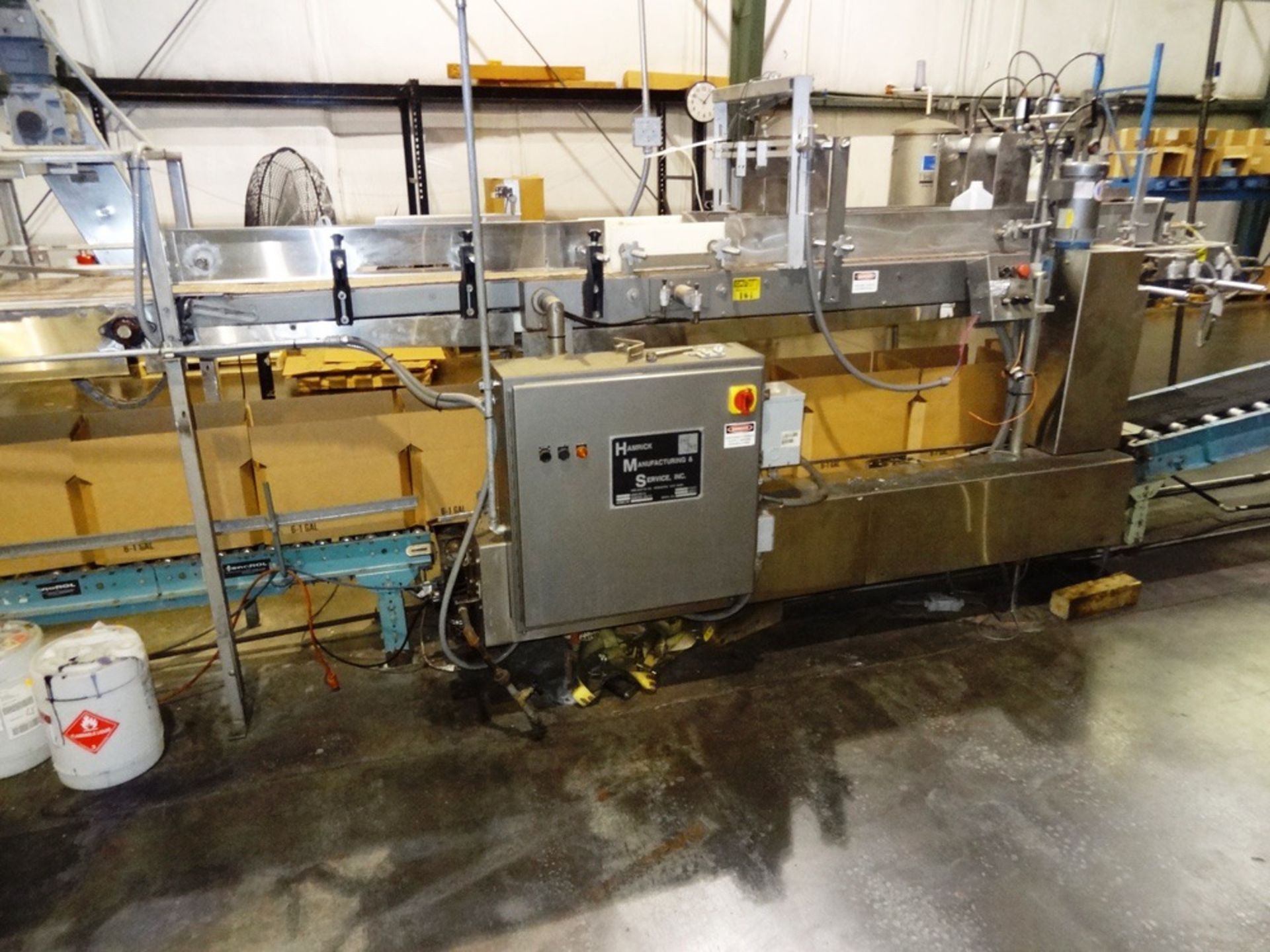 Hamrick 360E Drop Packer w/Power Lift & Uni Head, For 6/1 gal | Rigging Fee: $1000