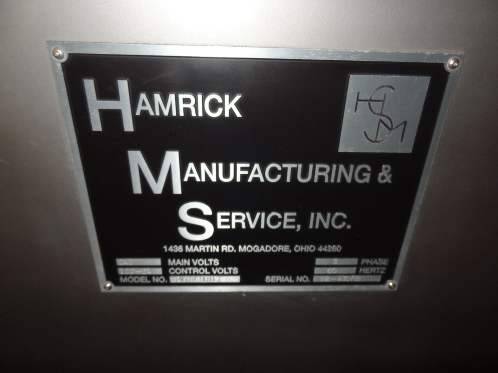 Hamrick 300 Model D Fully Automatic Drop Packer, w/drop heads | Rigging Fee: $1000 - Image 8 of 9