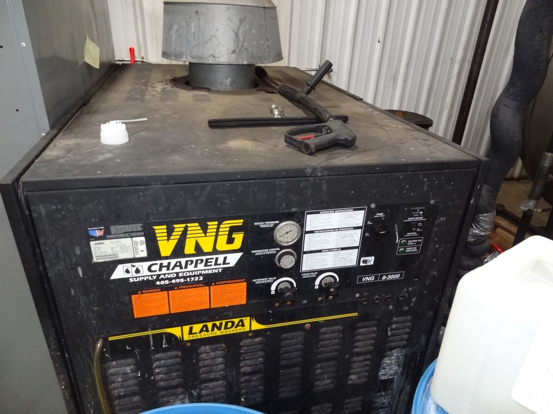 Landa High Pressure Hot Water System, Model VNG8-30024C, 3000 PSI, Natural Gas, | Rigging Fee: $750 - Image 2 of 3