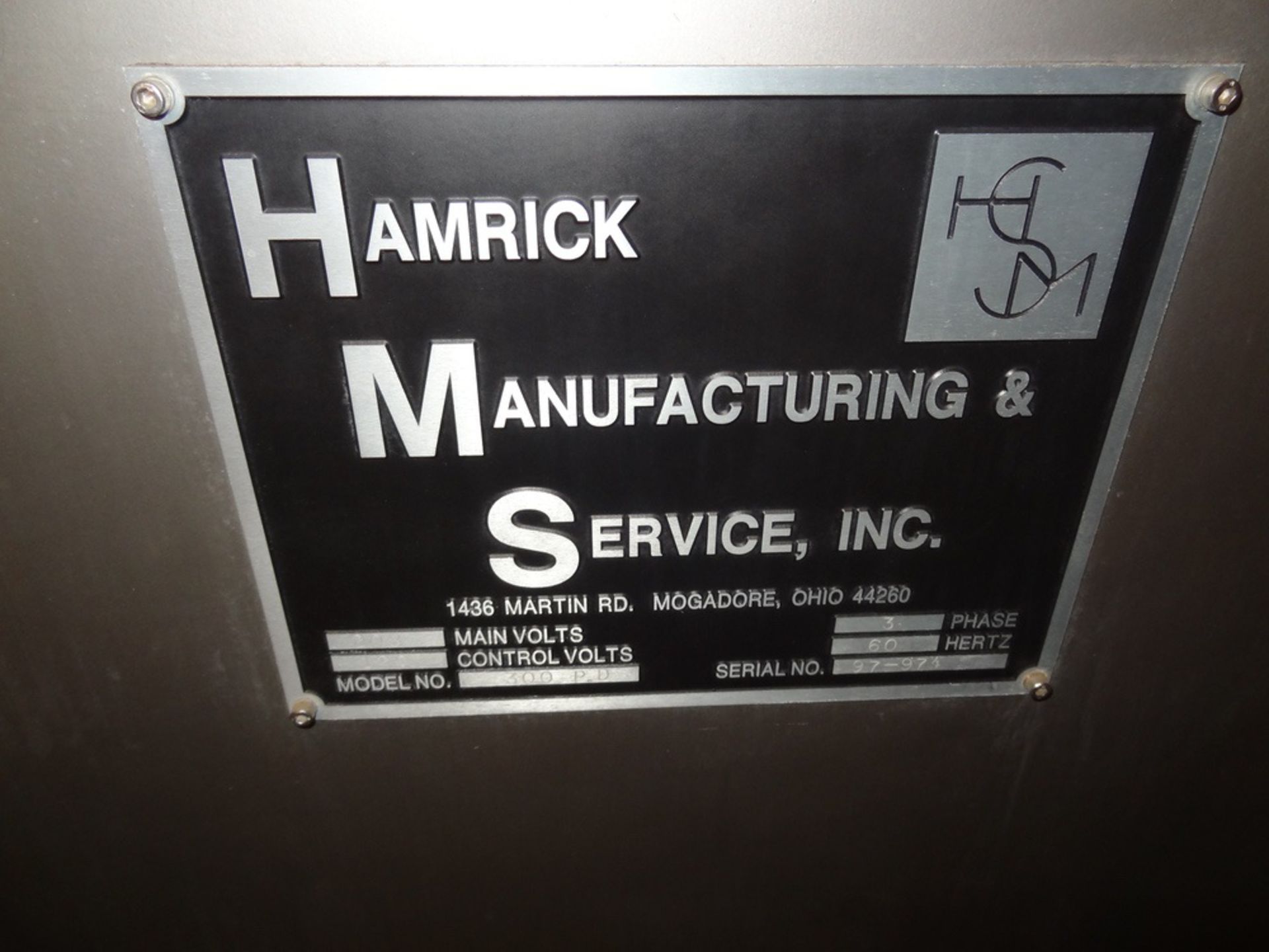 Hamrick 360E Drop Packer w/Power Lift & Uni Head, For 6/1 gal | Rigging Fee: $1000 - Image 5 of 8